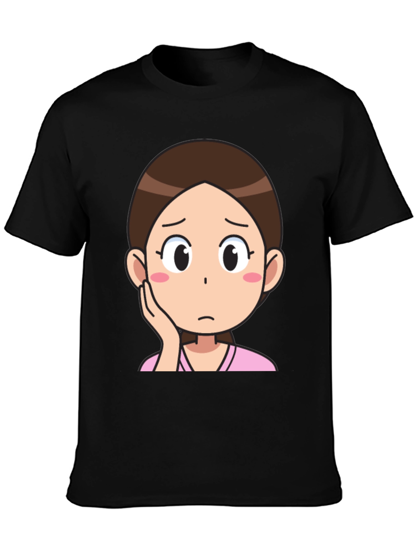 Cartoon Girl Graphic T-Shirt
