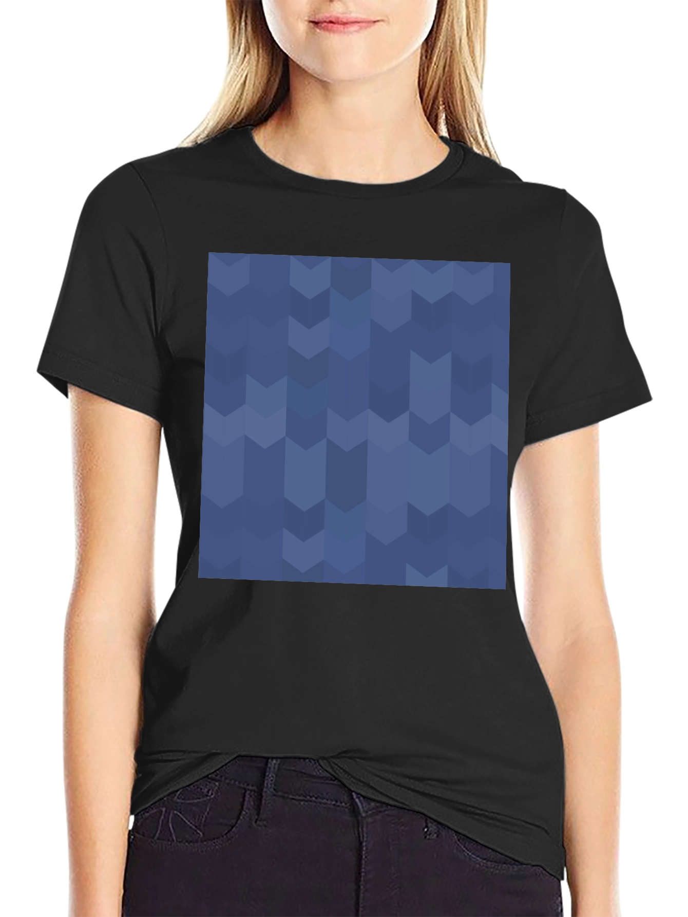 Geometric Arrow Pattern T-Shirt