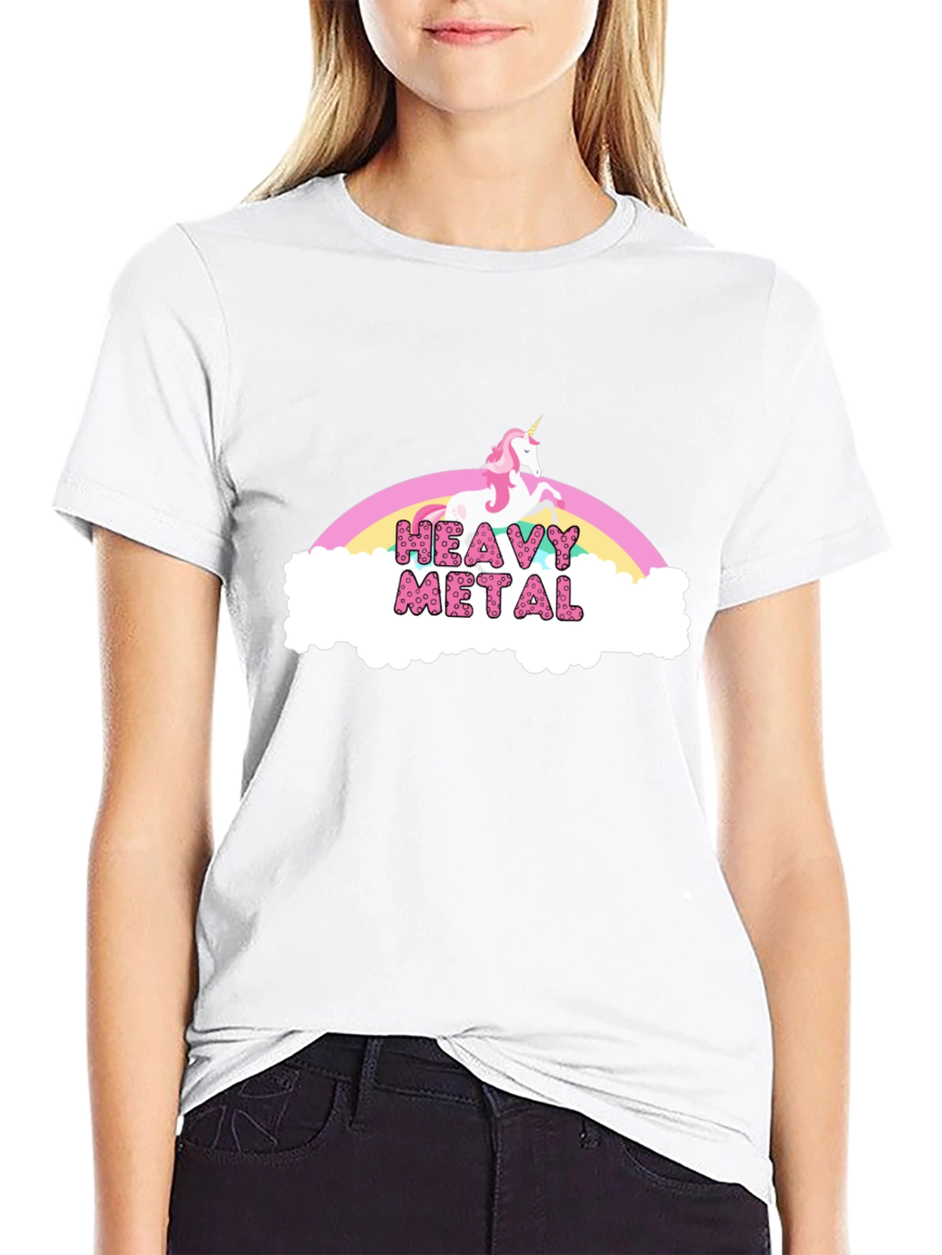 Heavy Metal Unicorn Rainbow T-Shirt