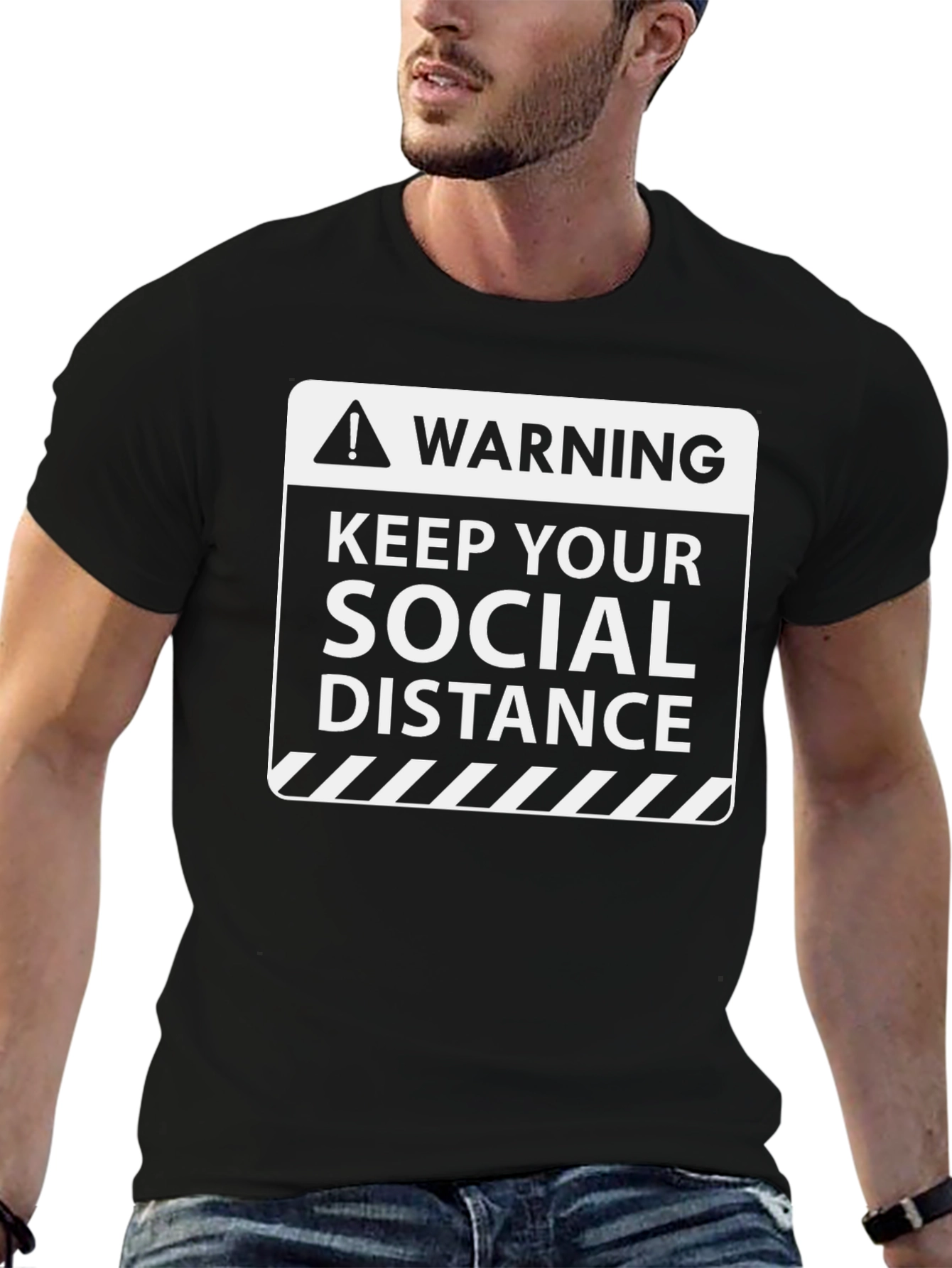 Keep Your Social Distance Graphic Novelty T-Shirt