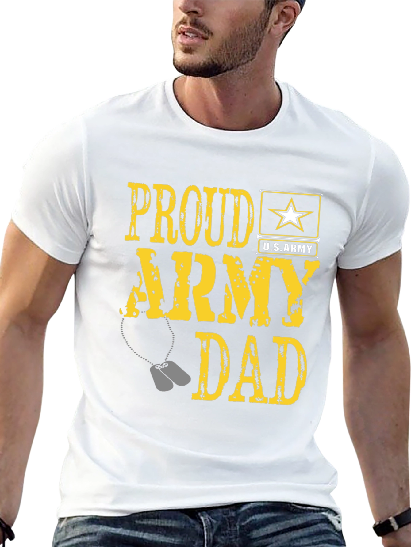Proud Army Dad Graphic T-Shirt