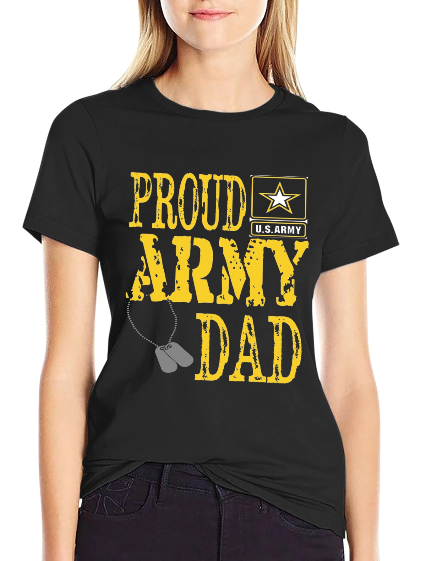 Proud Army Dad Graphic T-Shirt