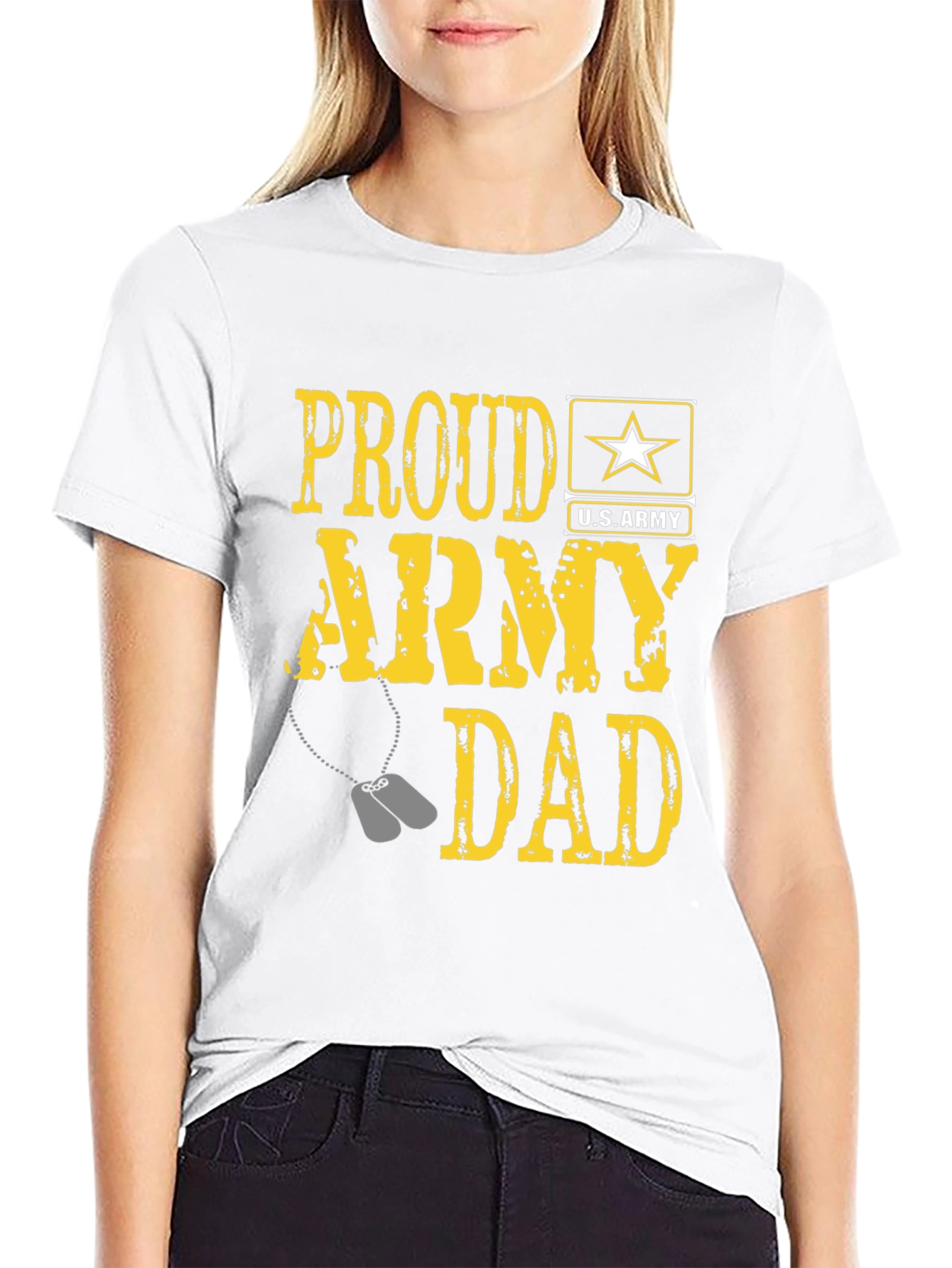 Proud Army Dad Graphic T-Shirt