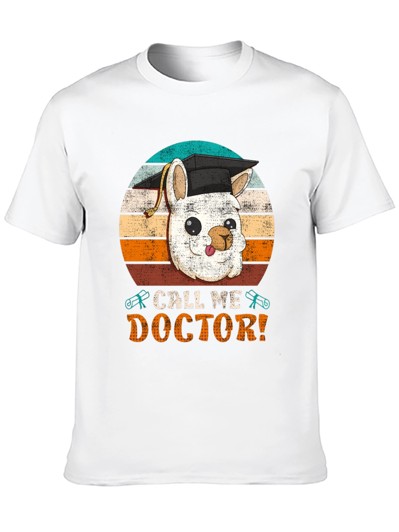 Call Me Doctor T-Shirt - Llama Graduation Tee
