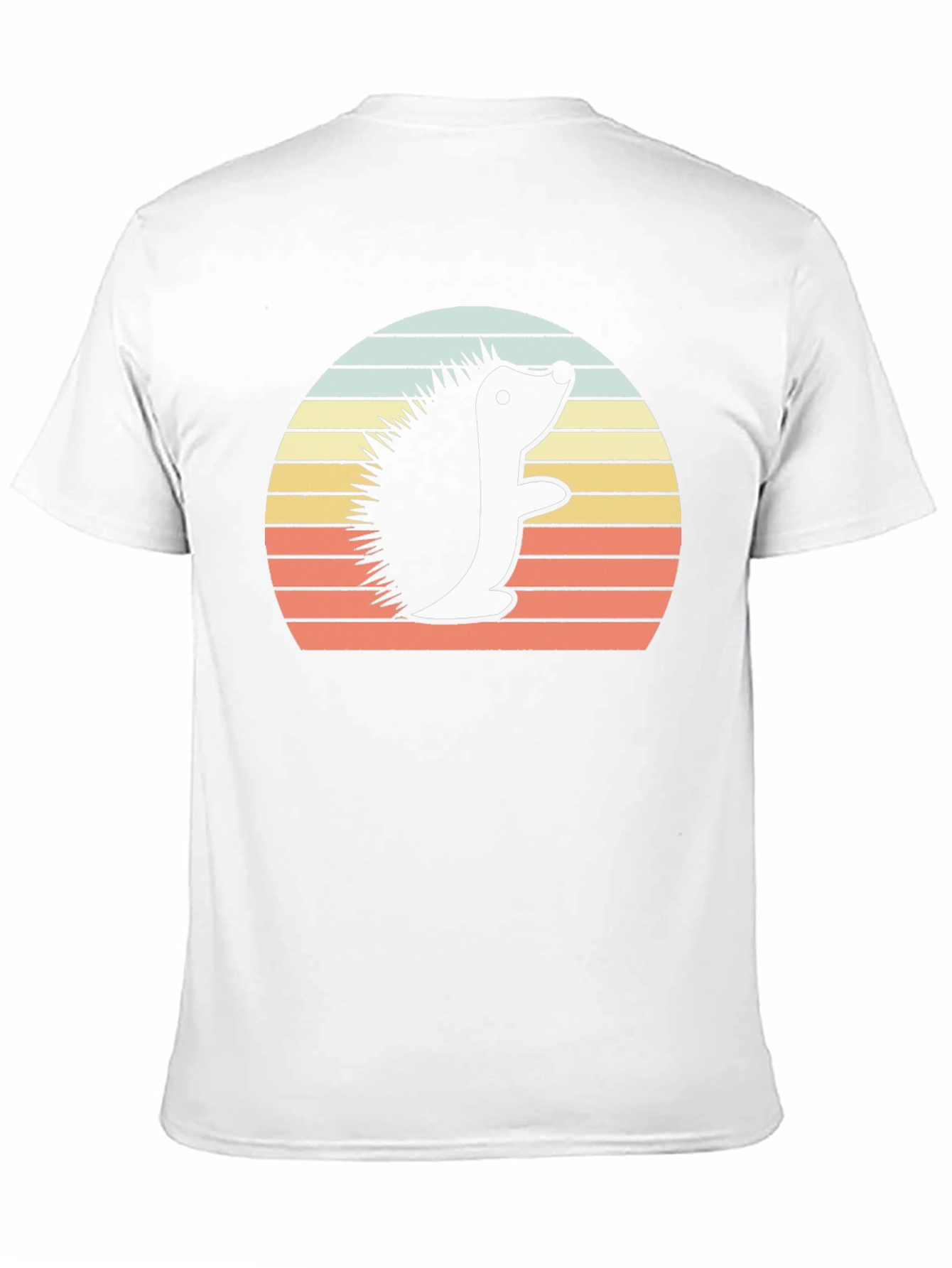 Retro Hedgehog Graphic Tee - Unisex Black T-Shirt