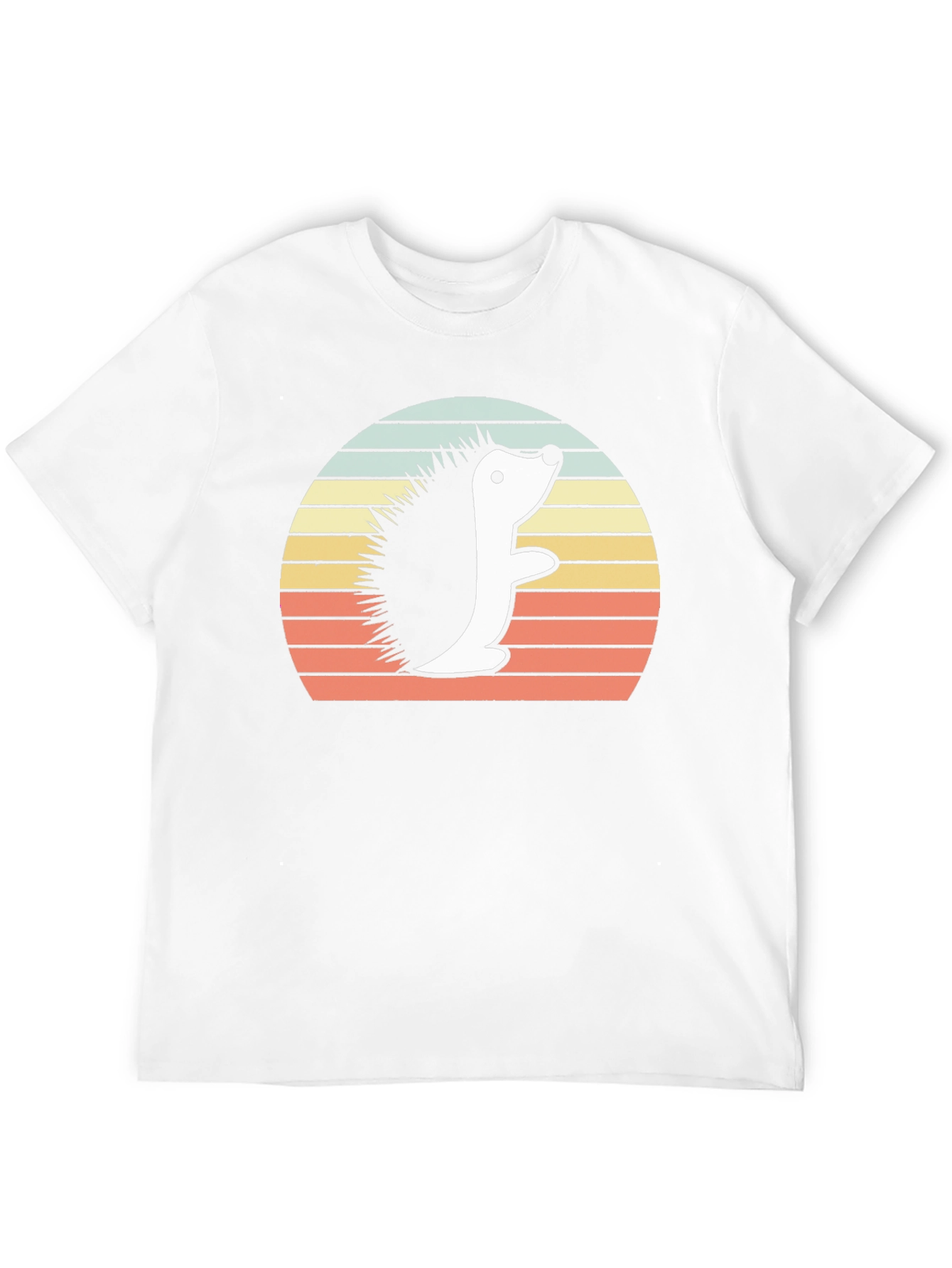 Retro Hedgehog Graphic Tee - Unisex Black T-Shirt