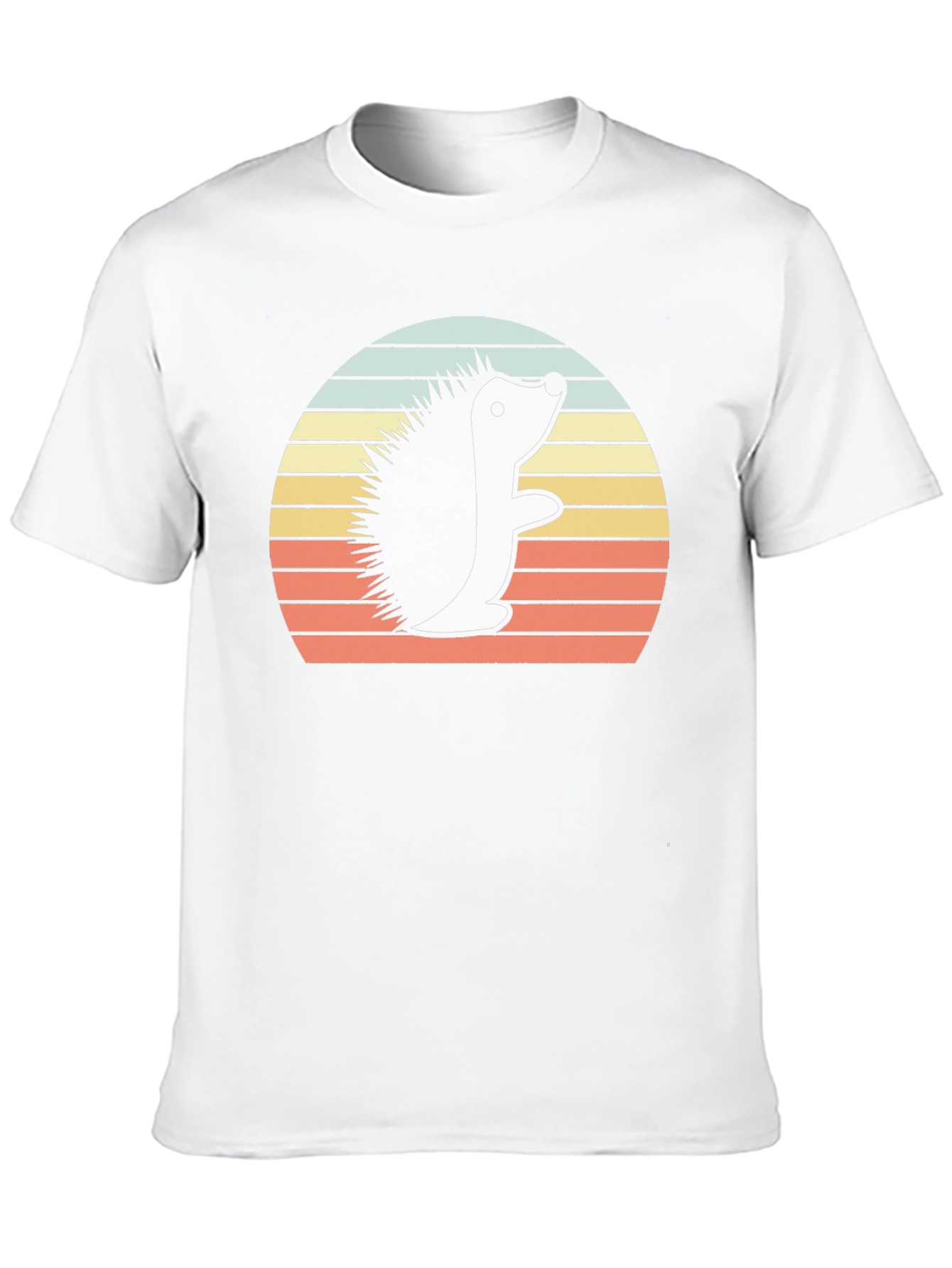 Retro Hedgehog Graphic Tee - Unisex Black T-Shirt
