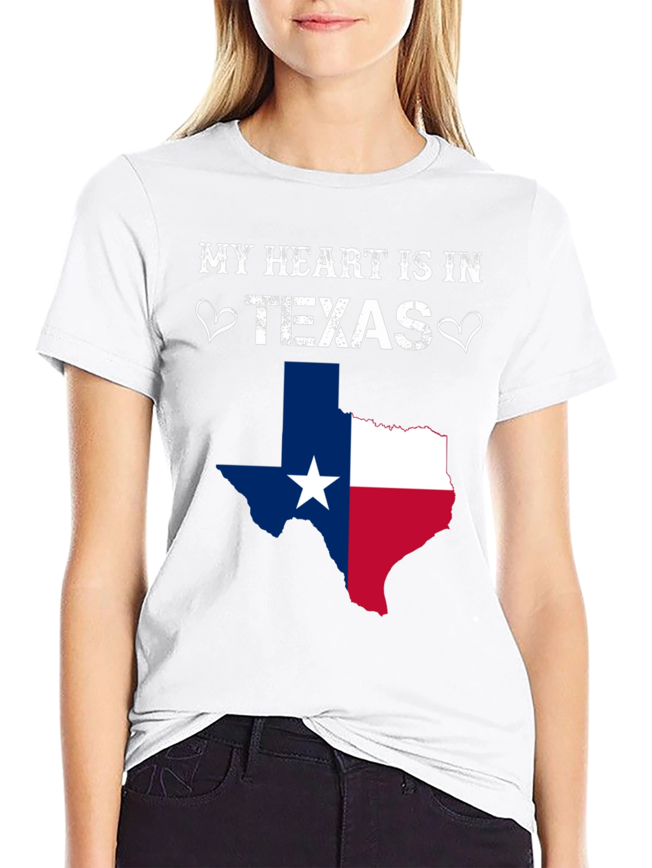 My Heart Is In Texas Graphic Tee