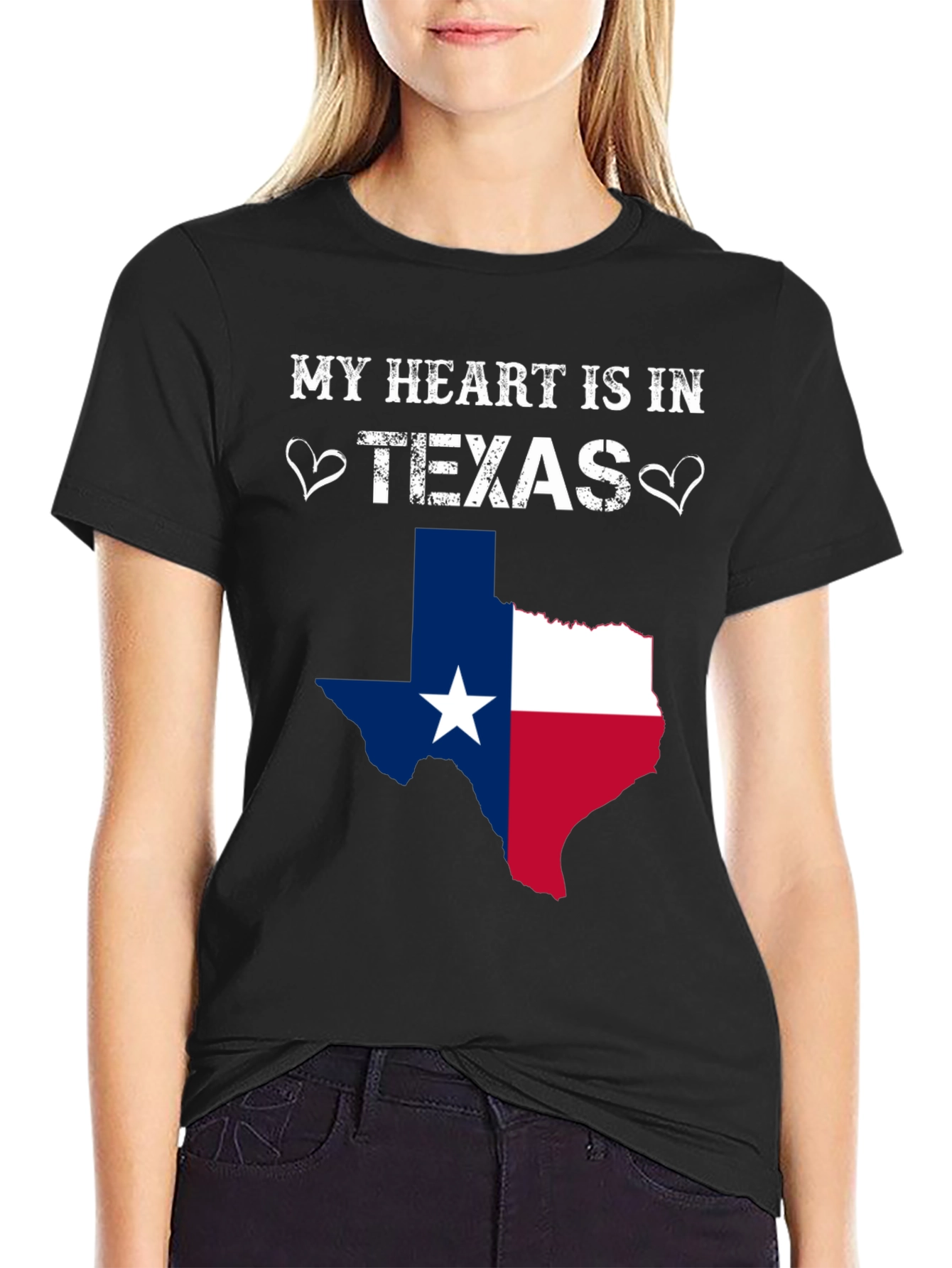 My Heart Is In Texas Graphic Tee
