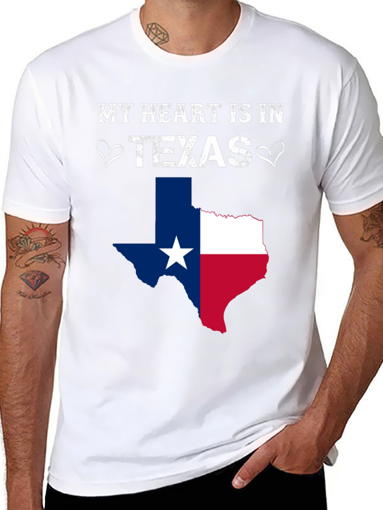 My Heart Is In Texas Graphic Tee
