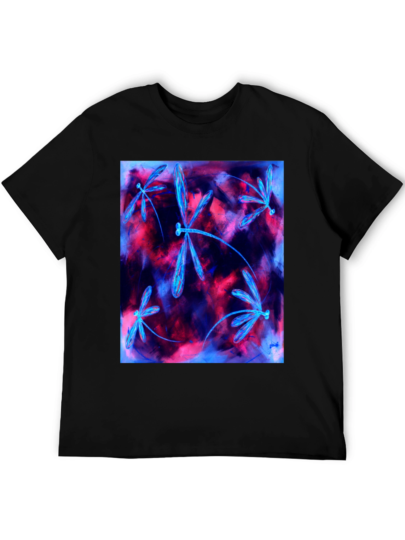 Dragonfly Graphic Tee - Abstract Art Shirt