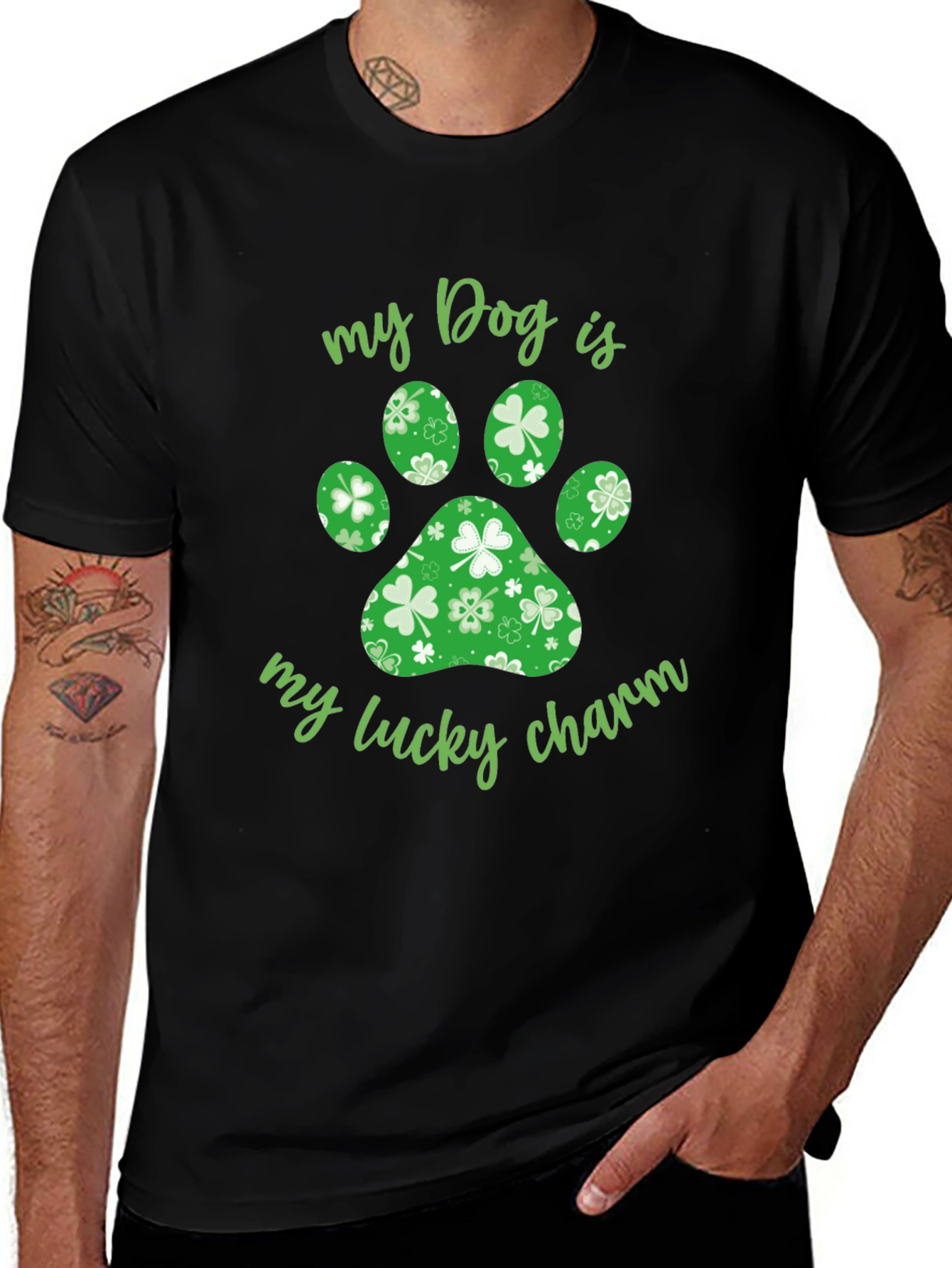 Lucky Dog T-Shirt: St. Patricks Day Charm