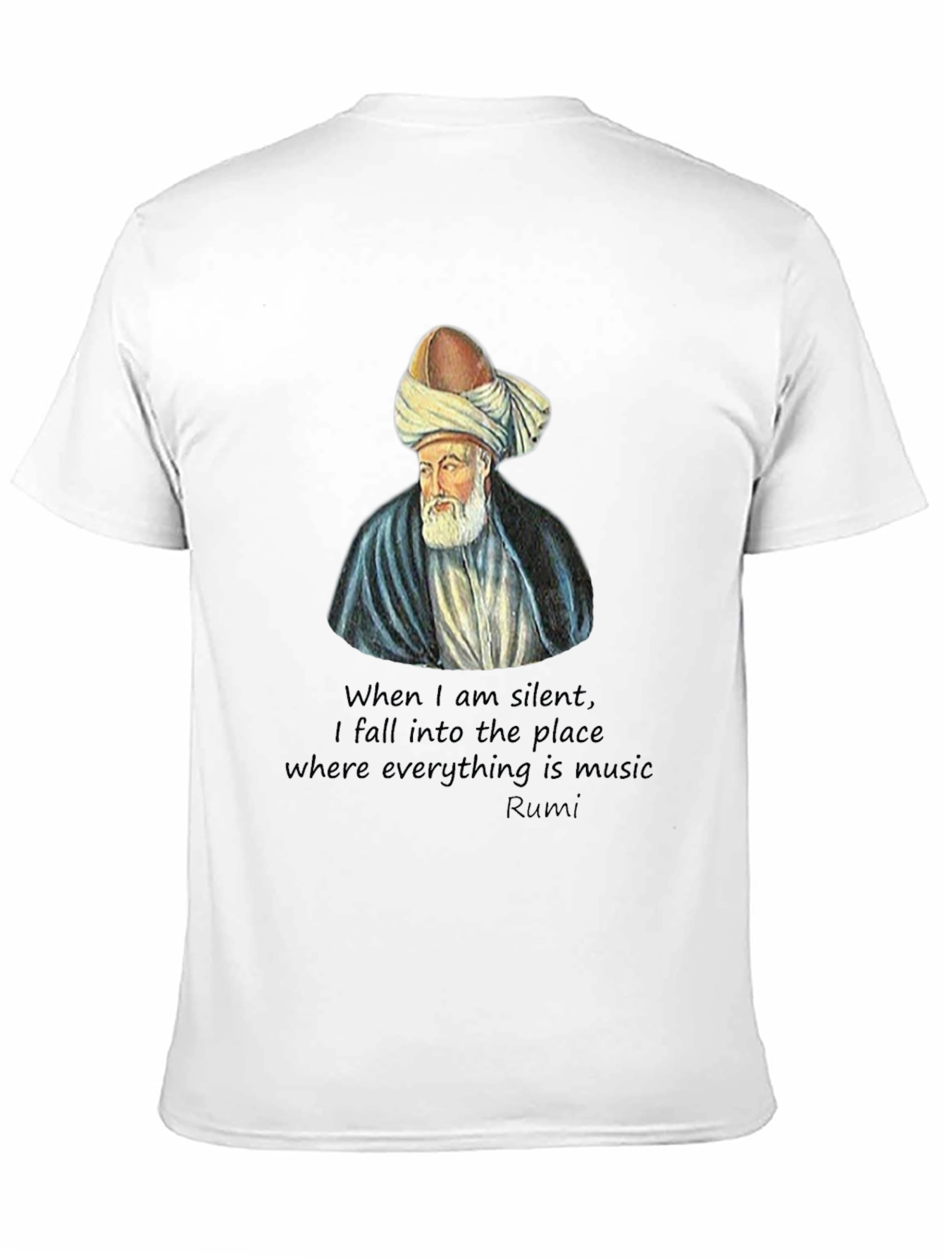Rumi Quote Graphic T-Shirt - Black