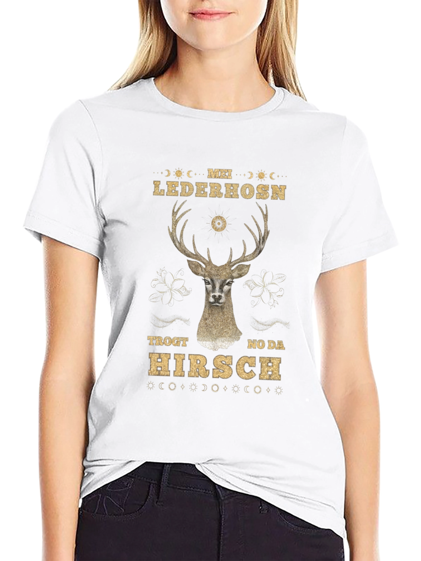 Mei Lederhosen Hirsch Graphic Tee