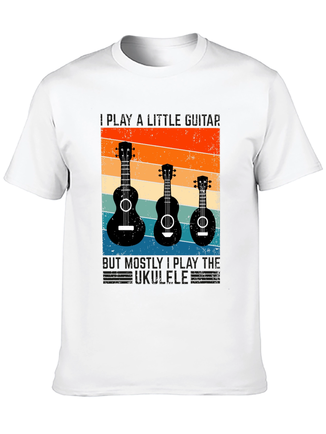 Retro Ukulele Guitar T-Shirt - Music Lover Tee