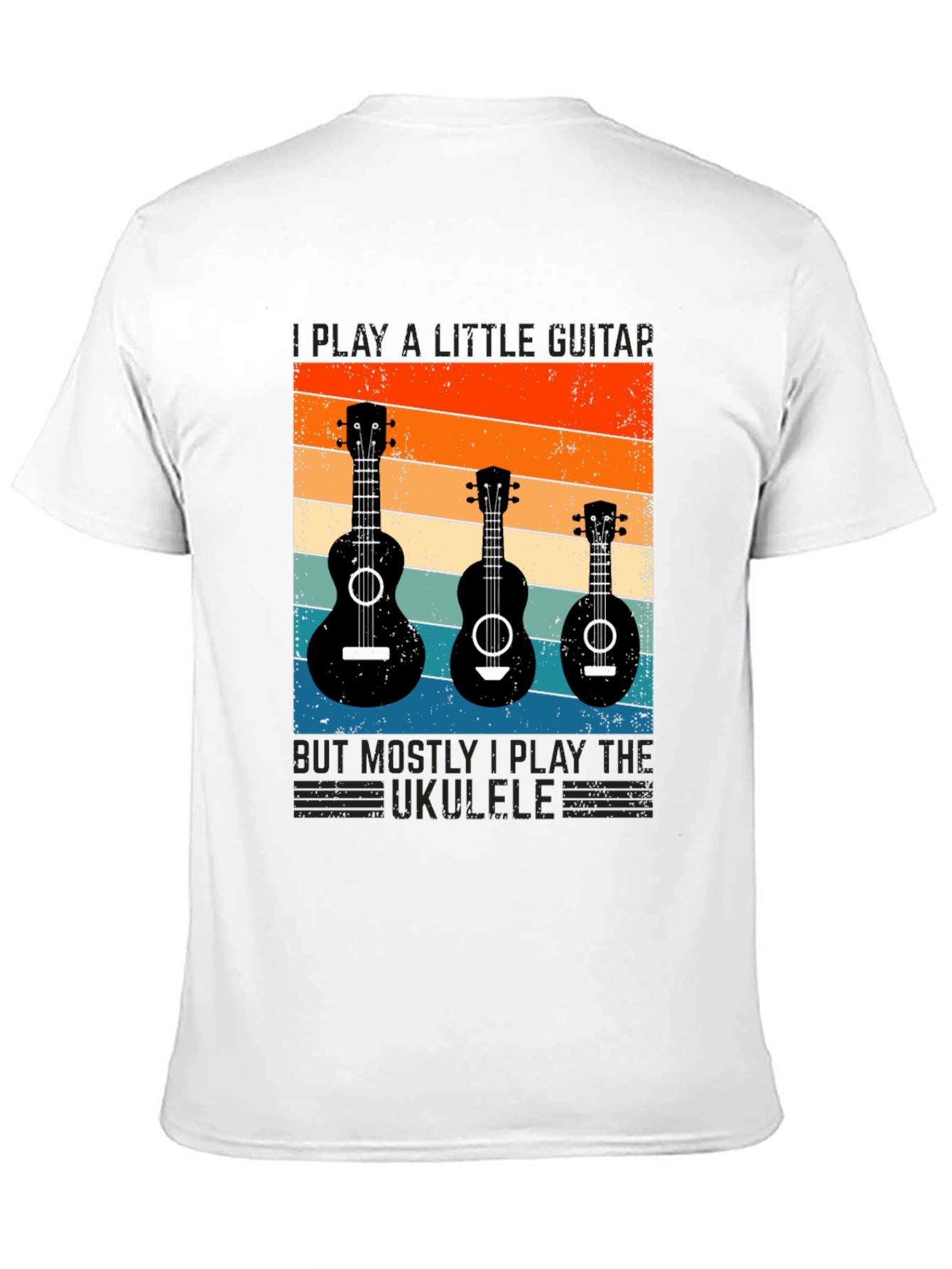 Retro Ukulele Guitar T-Shirt - Music Lover Tee