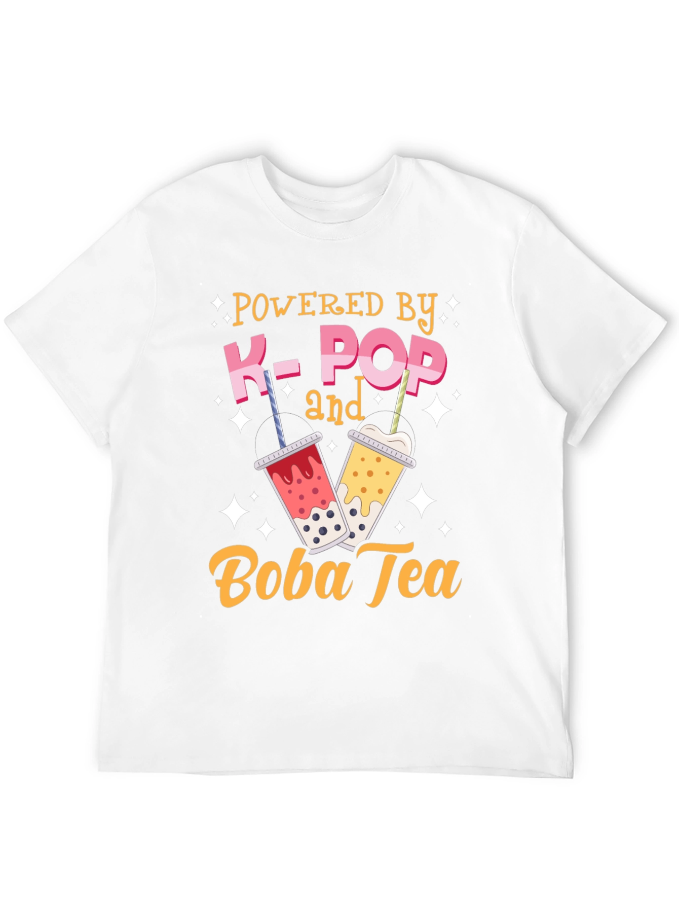 K-Pop & Boba Tea T-Shirt - Trendy Graphic Tee