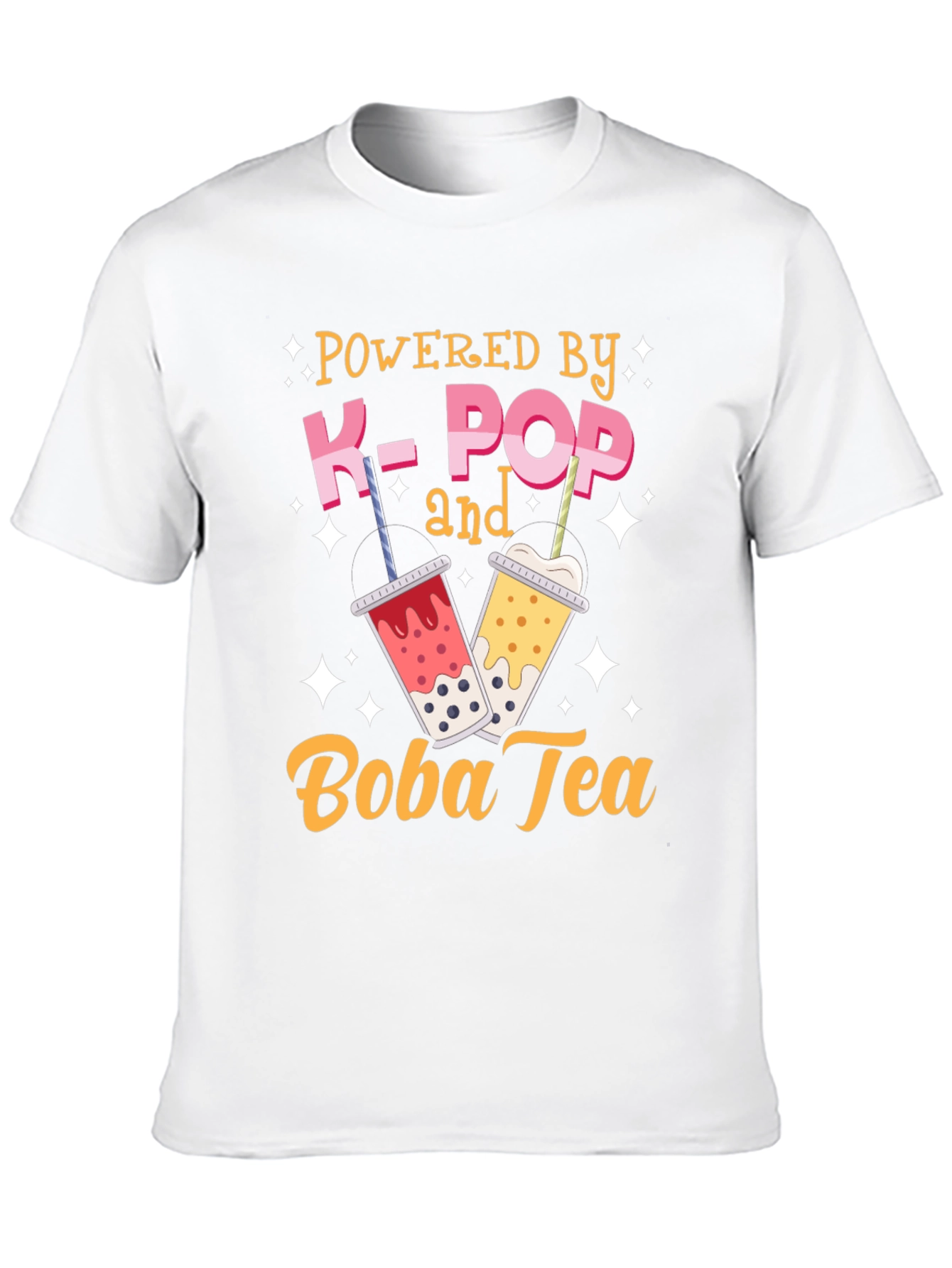 K-Pop & Boba Tea T-Shirt - Trendy Graphic Tee