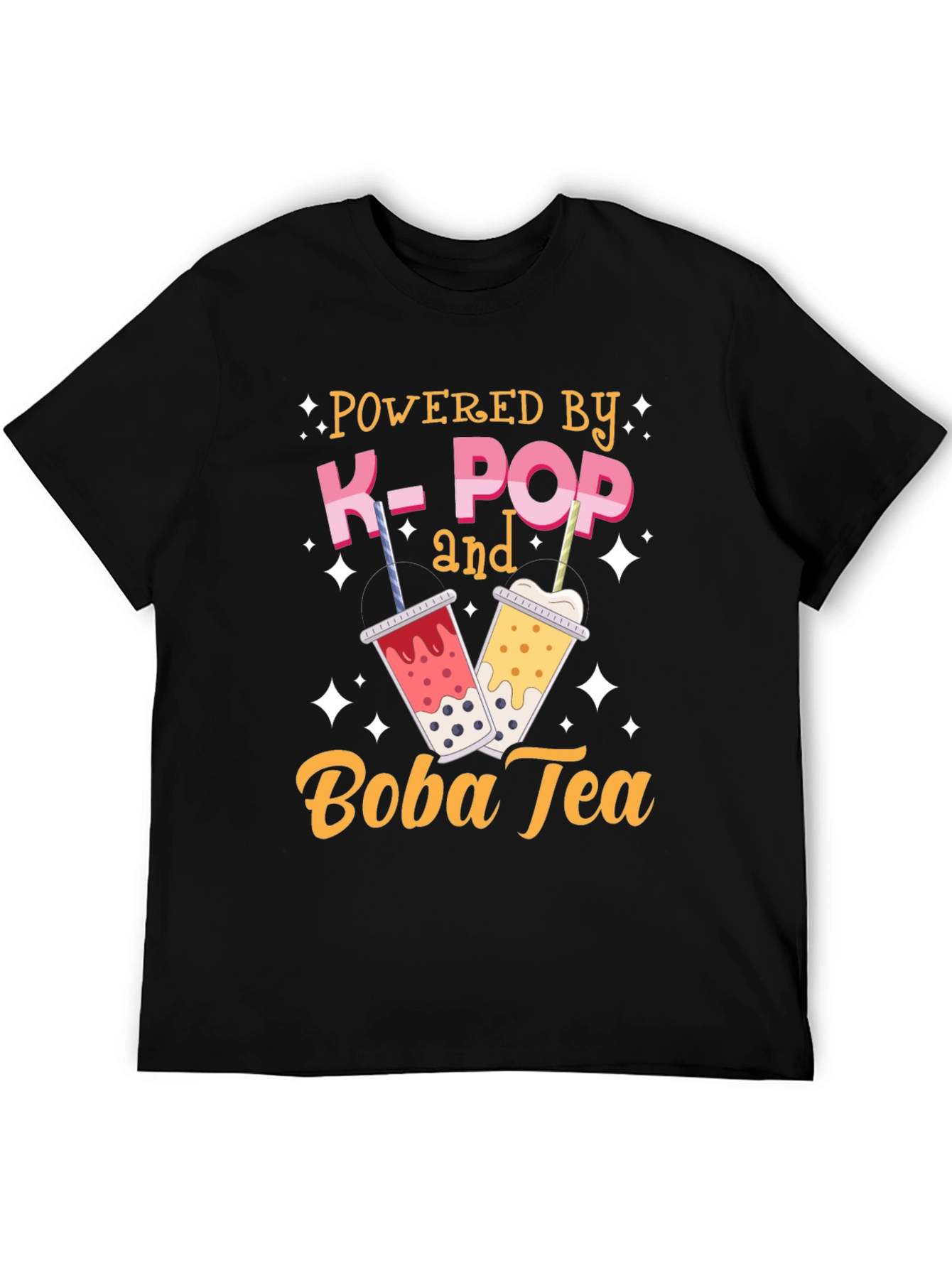 K-Pop & Boba Tea T-Shirt - Trendy Graphic Tee