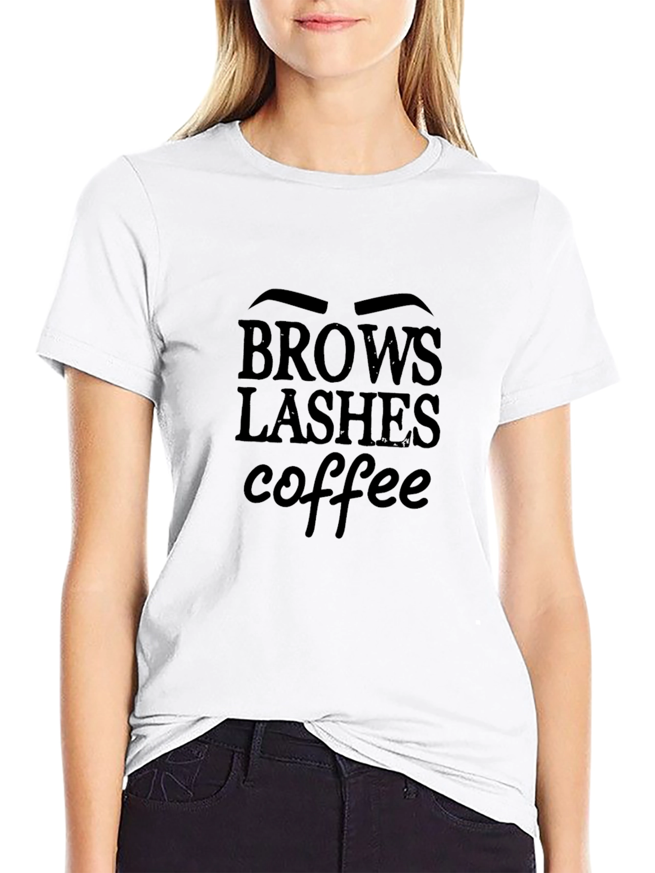 Brows Lashes Coffee T-Shirt - Unisex