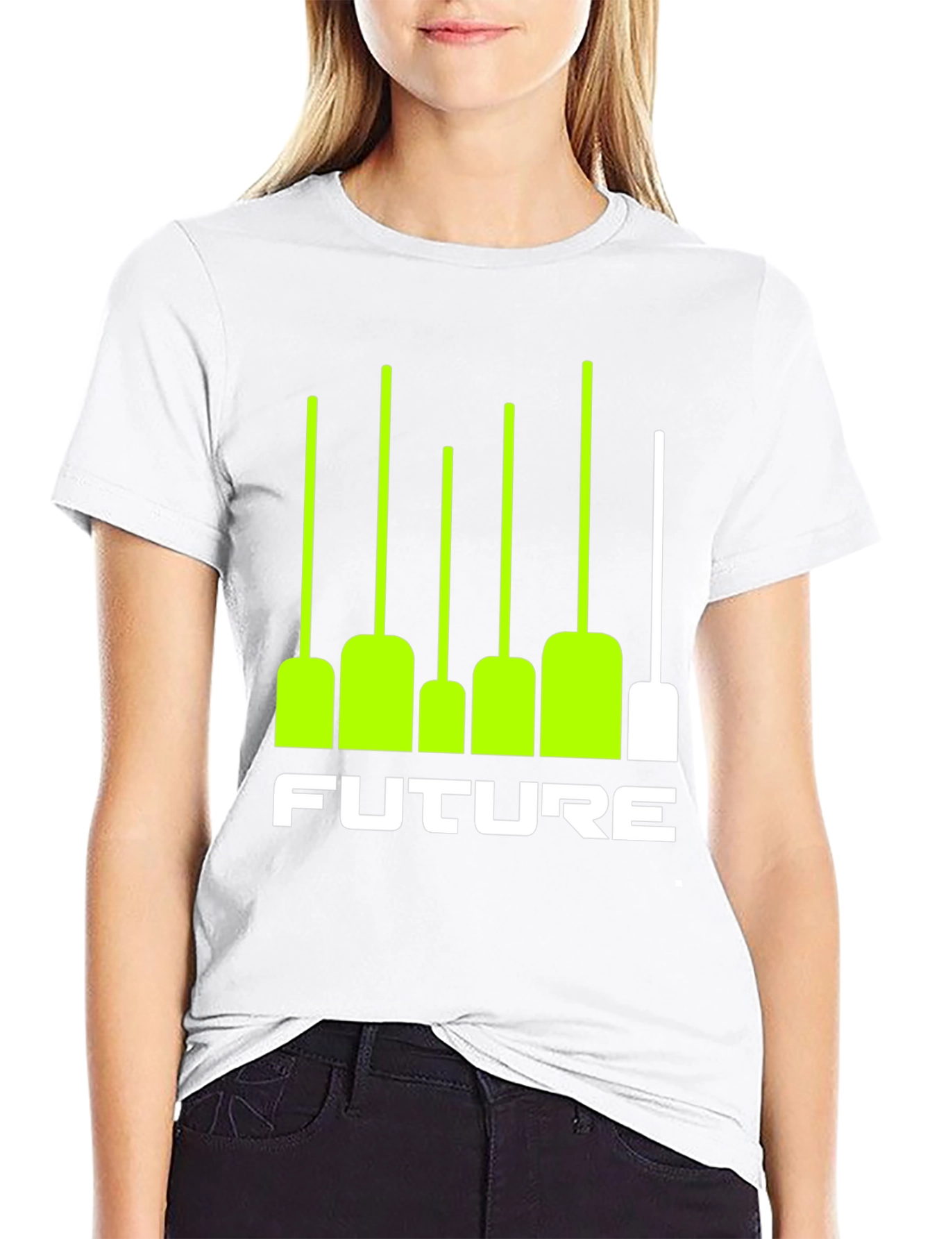Future Graphic Tee - Black T-Shirt with Modern Design