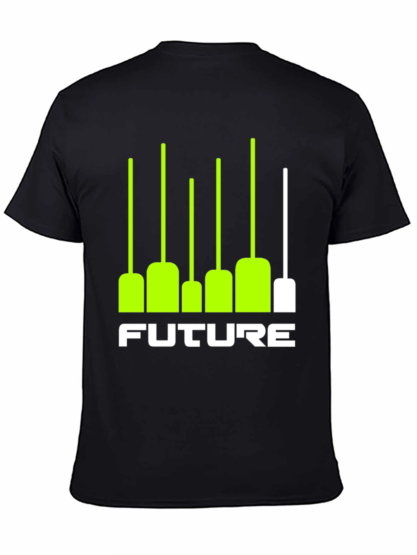 Future Graphic Tee - Black T-Shirt with Modern Design