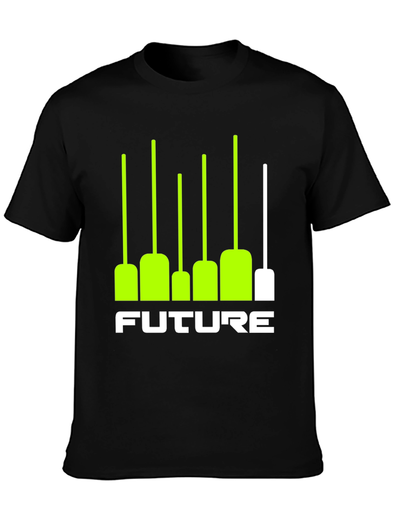 Future Graphic Tee - Black T-Shirt with Modern Design