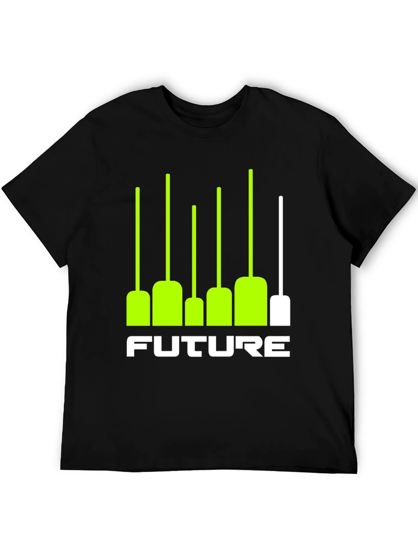 Future Graphic Tee - Black T-Shirt with Modern Design