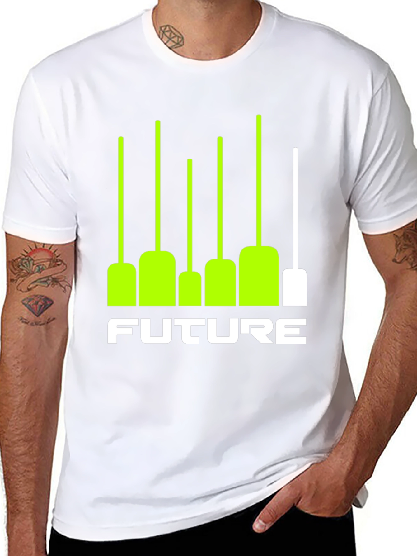 Future Graphic Tee - Black T-Shirt with Modern Design
