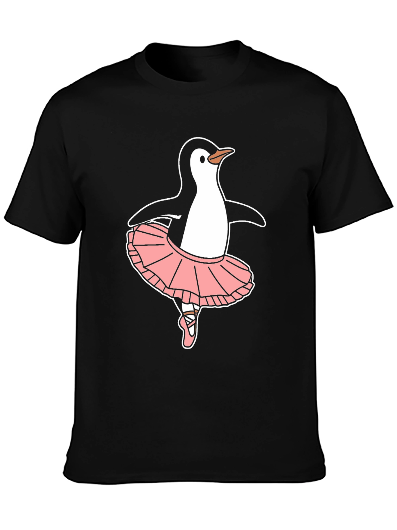 Penguin Ballerina Black T-Shirt
