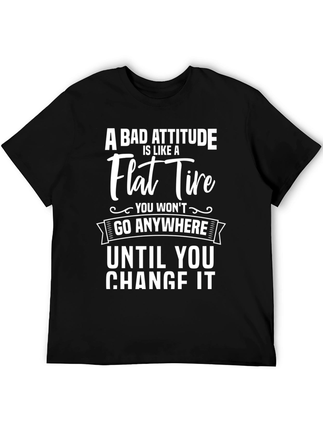 Bad Attitude Flat Tire Graphic Tee