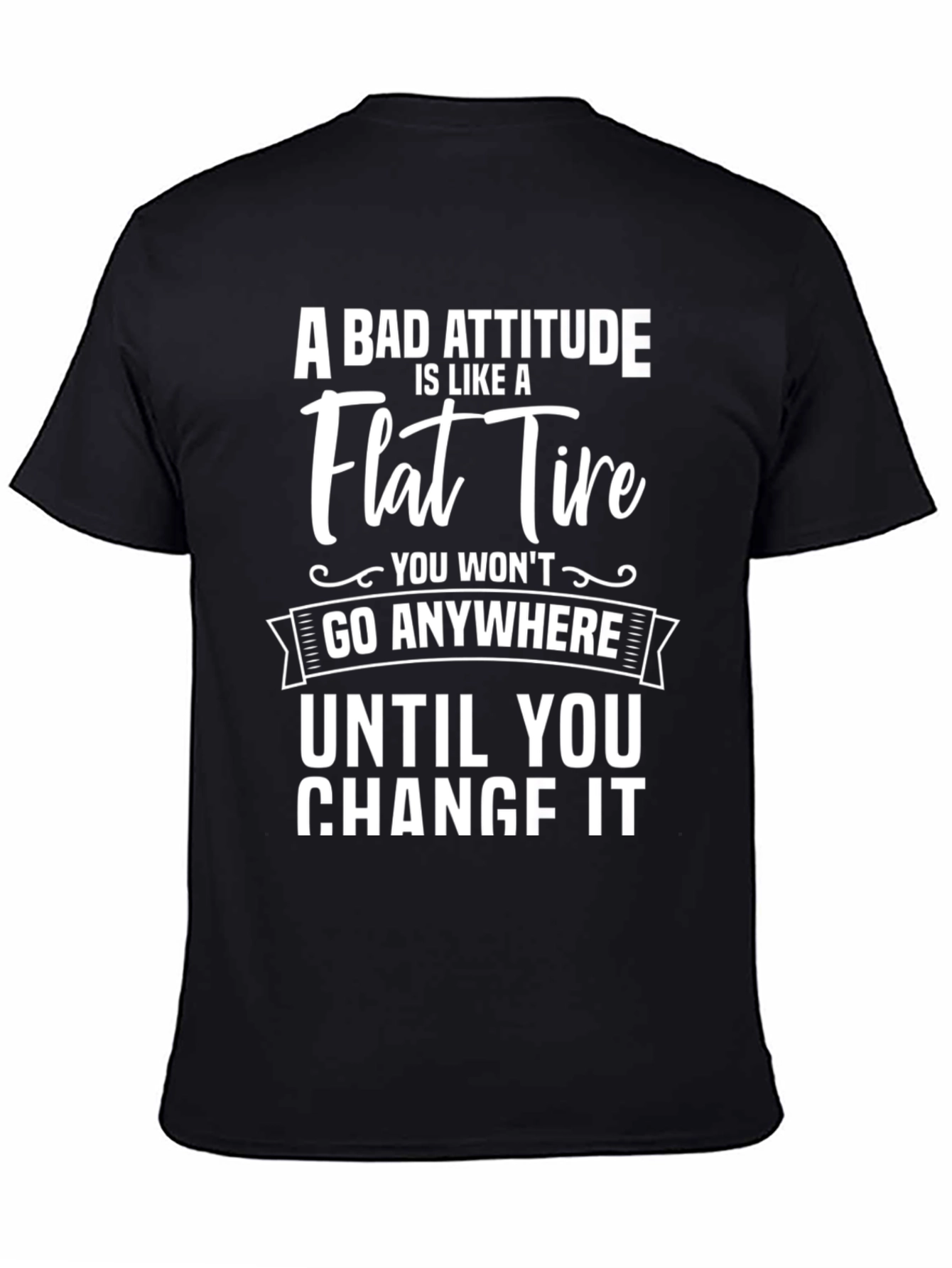 Bad Attitude Flat Tire Graphic Tee