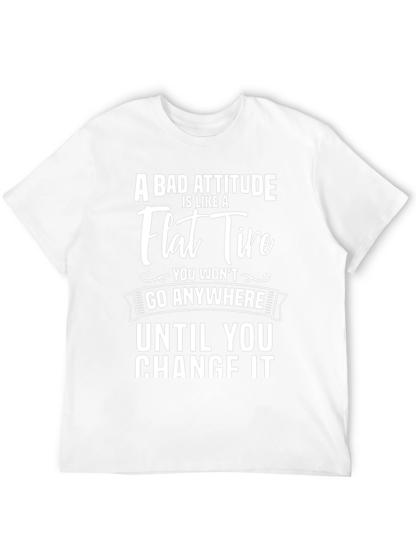 Bad Attitude Flat Tire Graphic Tee