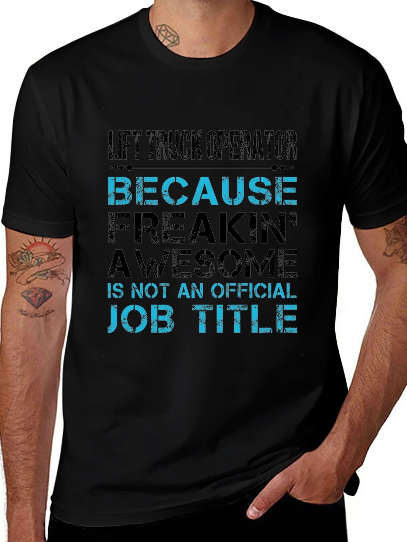 Lift Truck Operator Funny Job Title T-Shirt