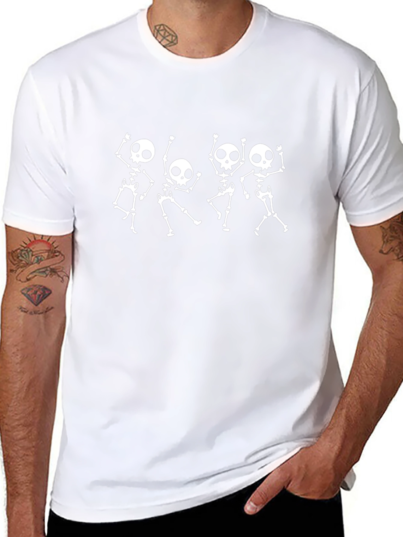 Dancing Skeletons Black T-Shirt