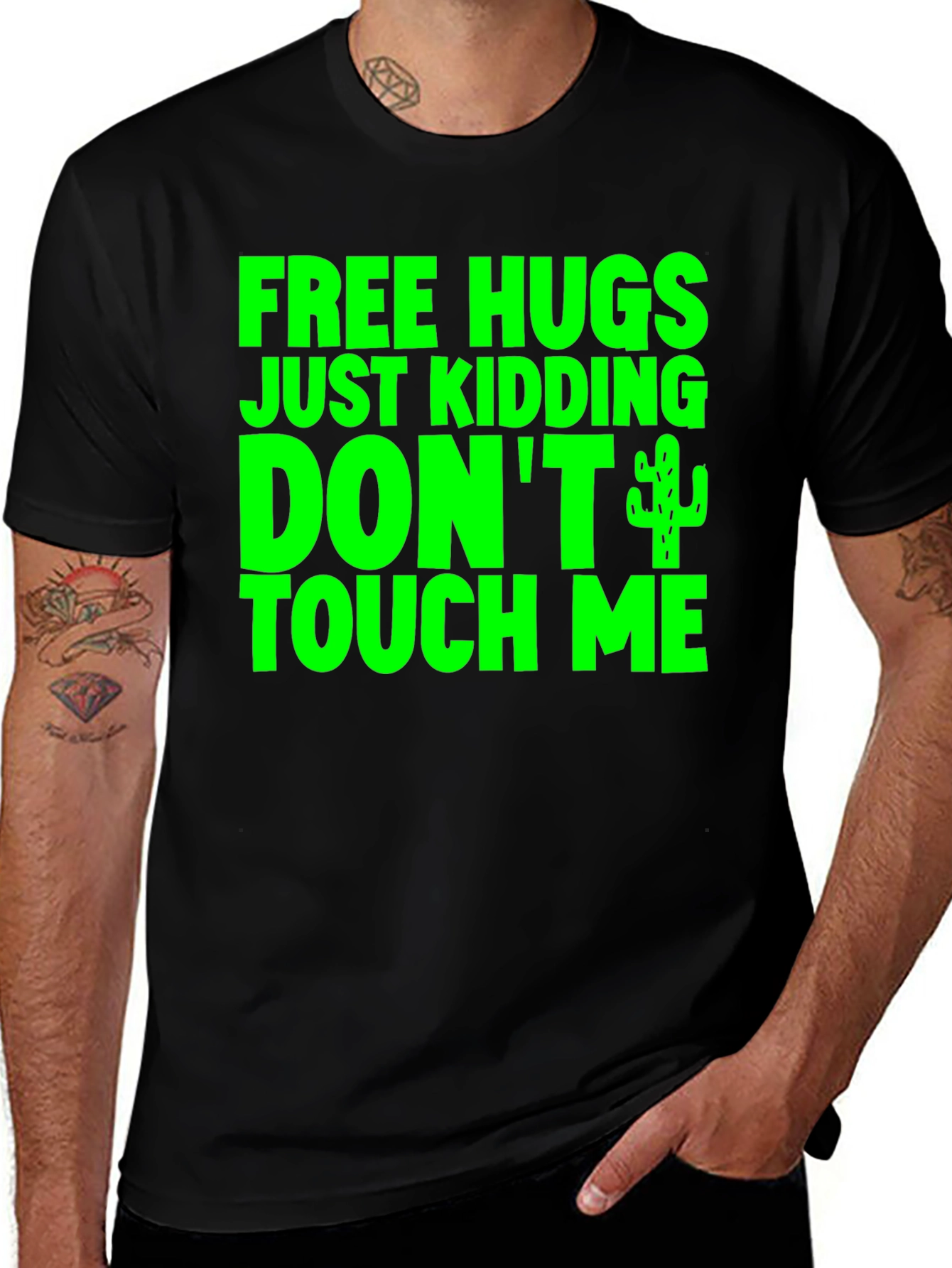 Free Hugs Just Kidding T-Shirt