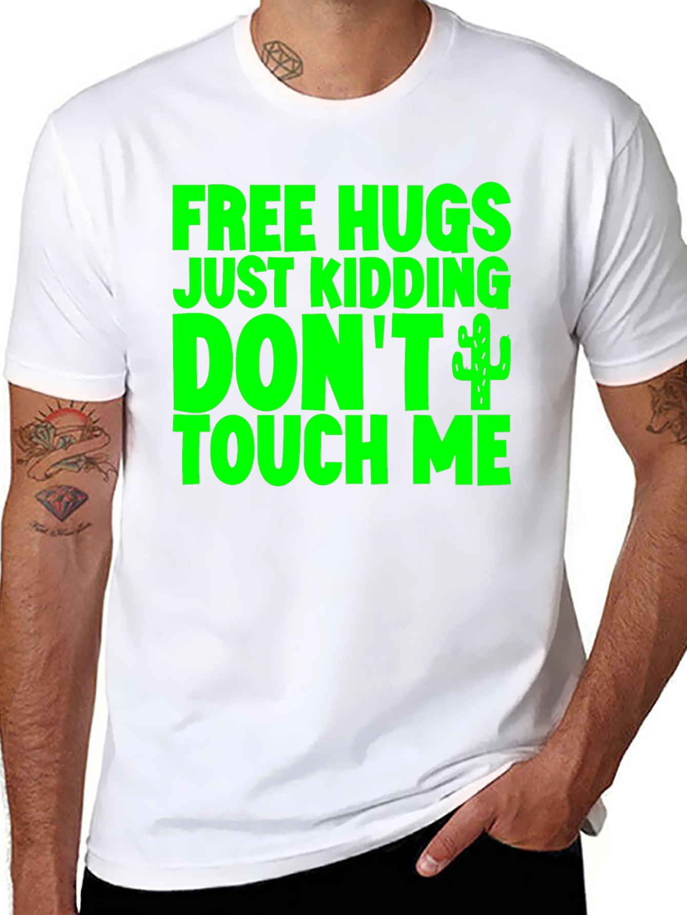 Free Hugs Just Kidding T-Shirt