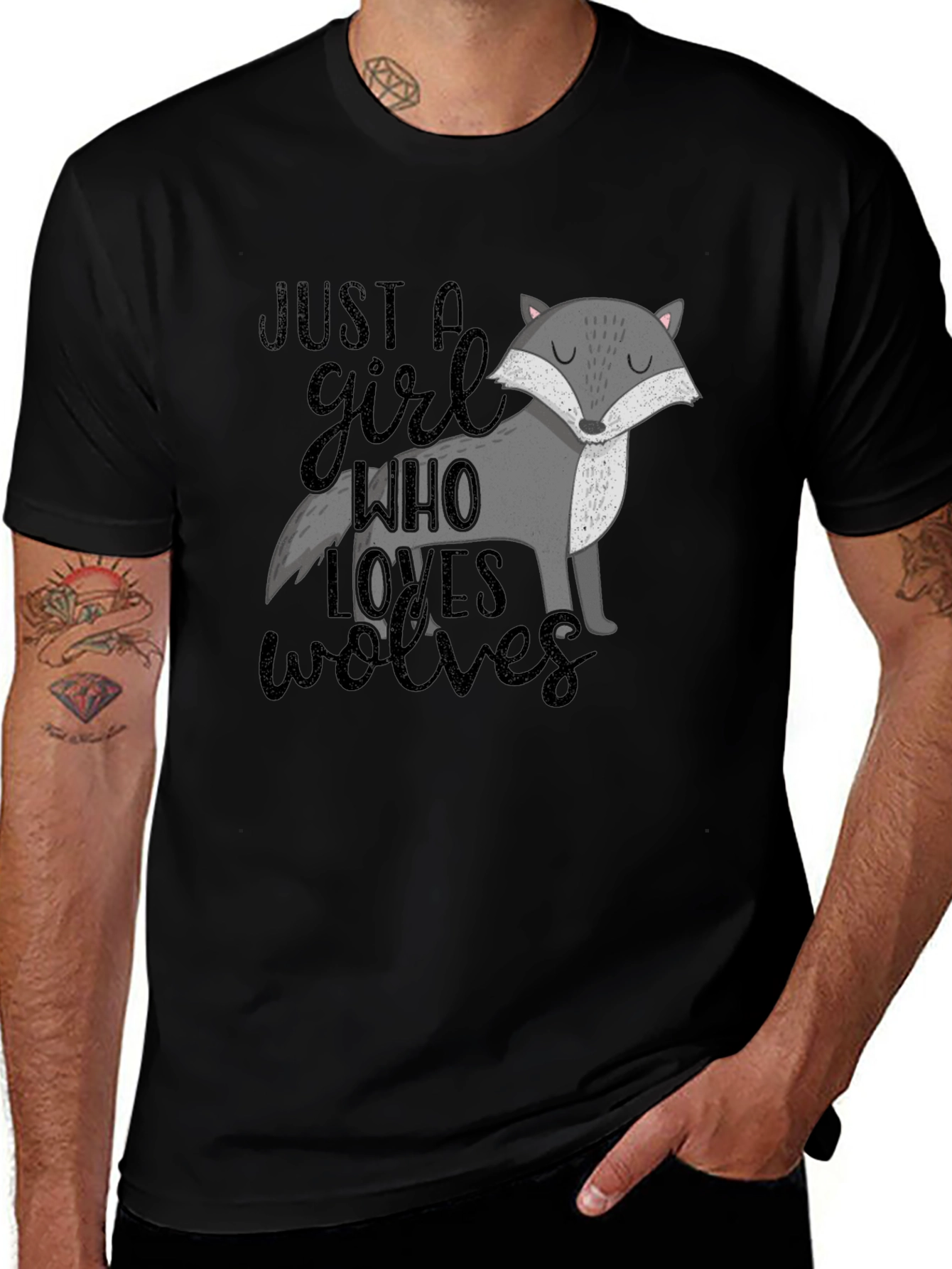 Just A Girl Who Loves Wolves T-Shirt