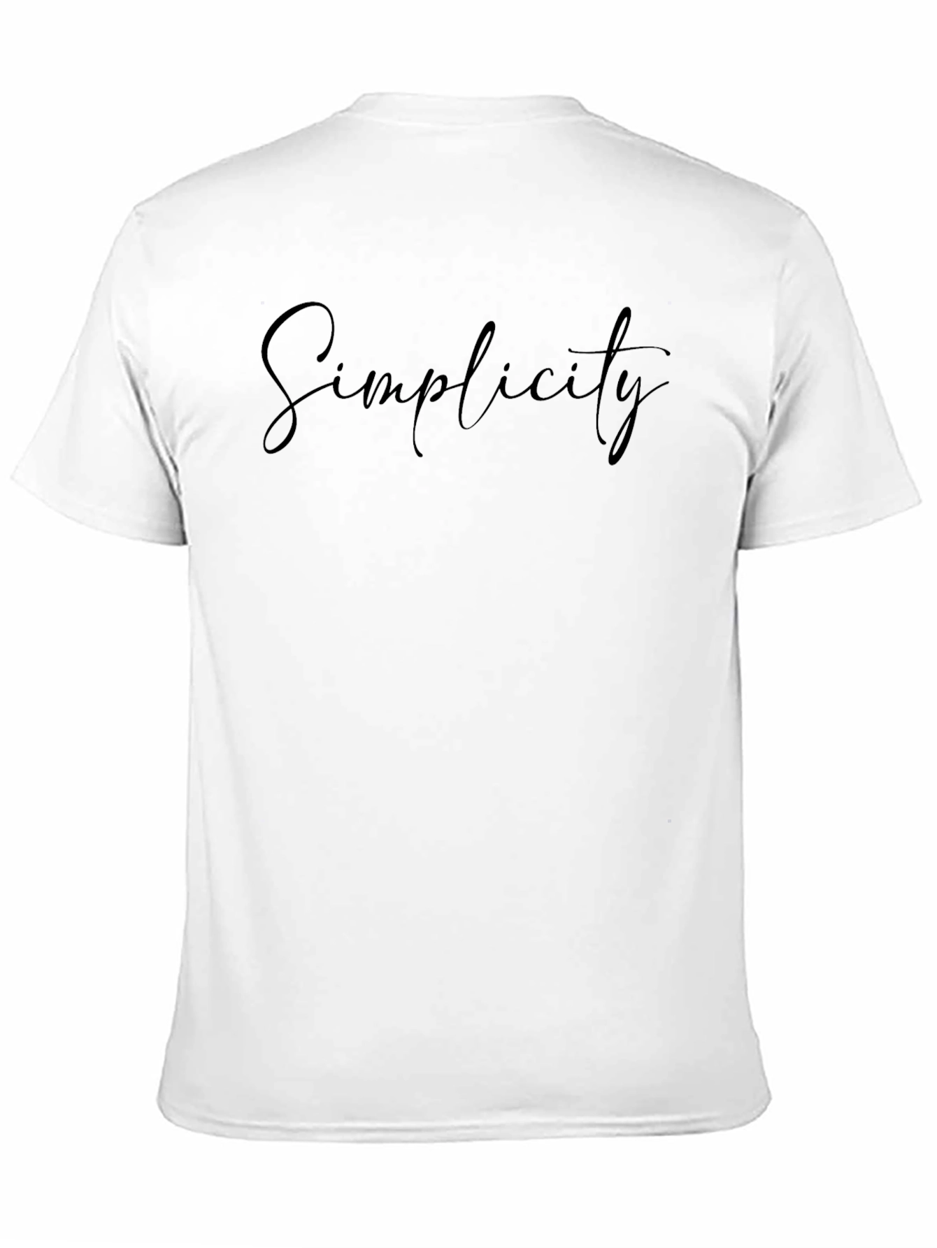 Simplicity Black T-Shirt - Stylish & Comfortable