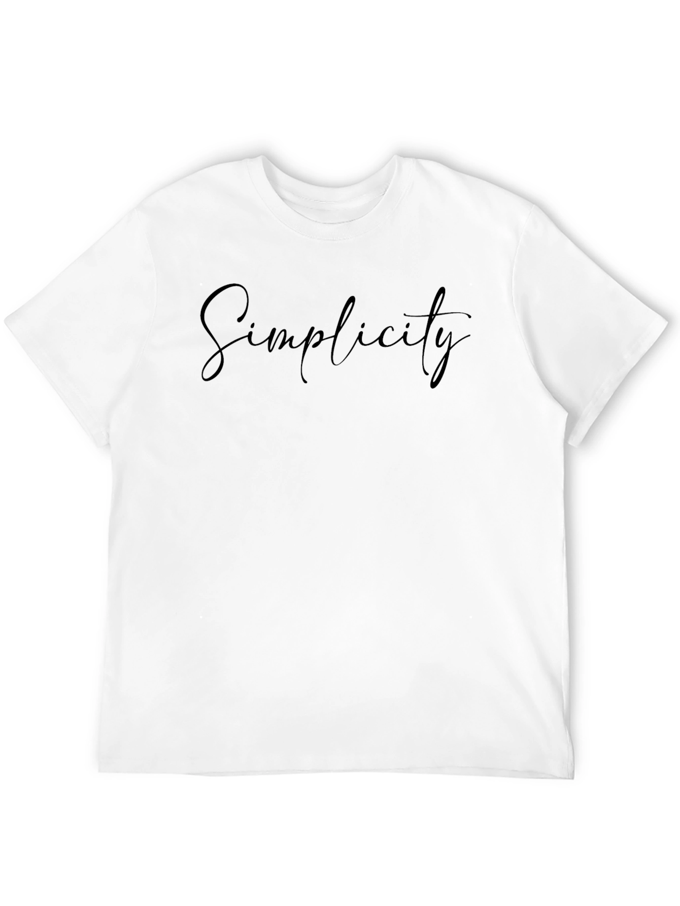 Simplicity Black T-Shirt - Stylish & Comfortable