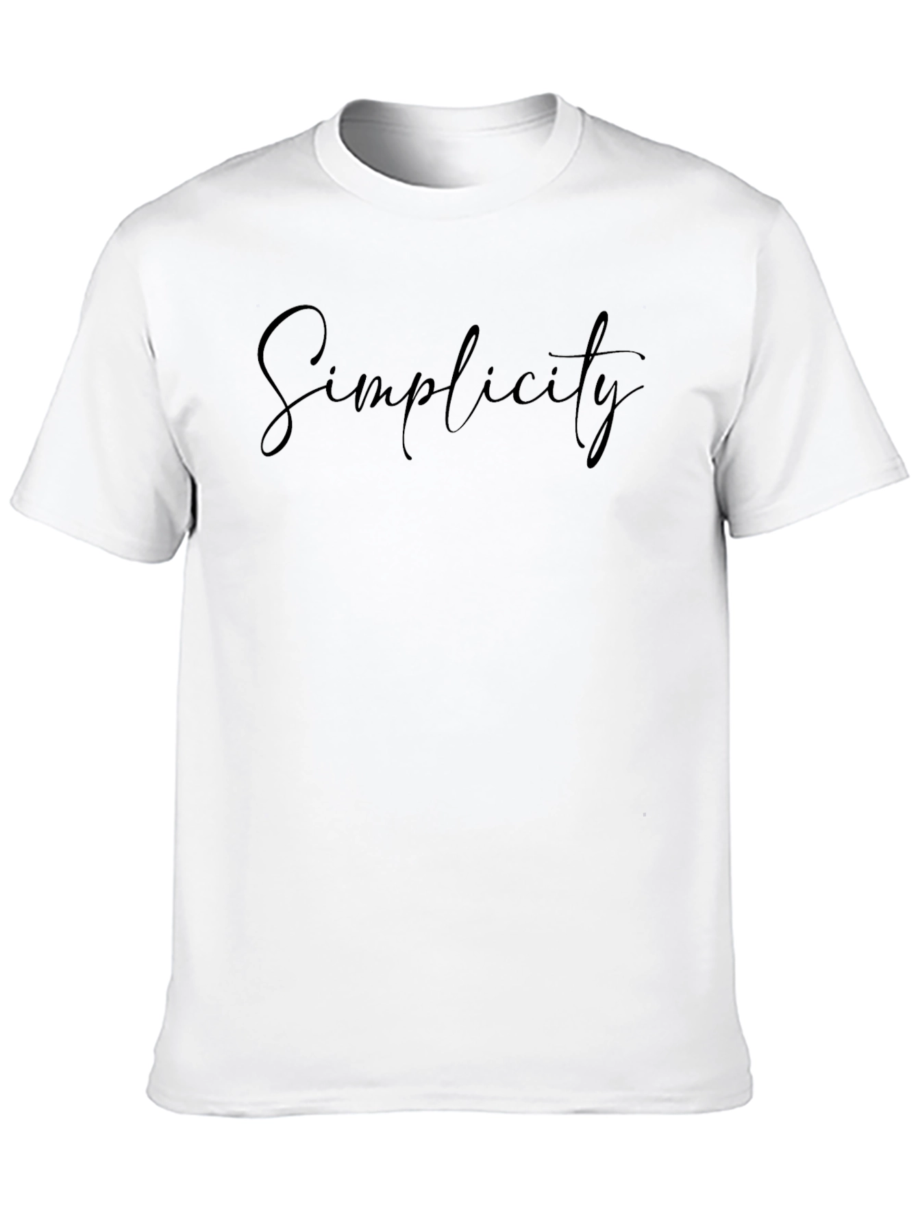 Simplicity Black T-Shirt - Stylish & Comfortable