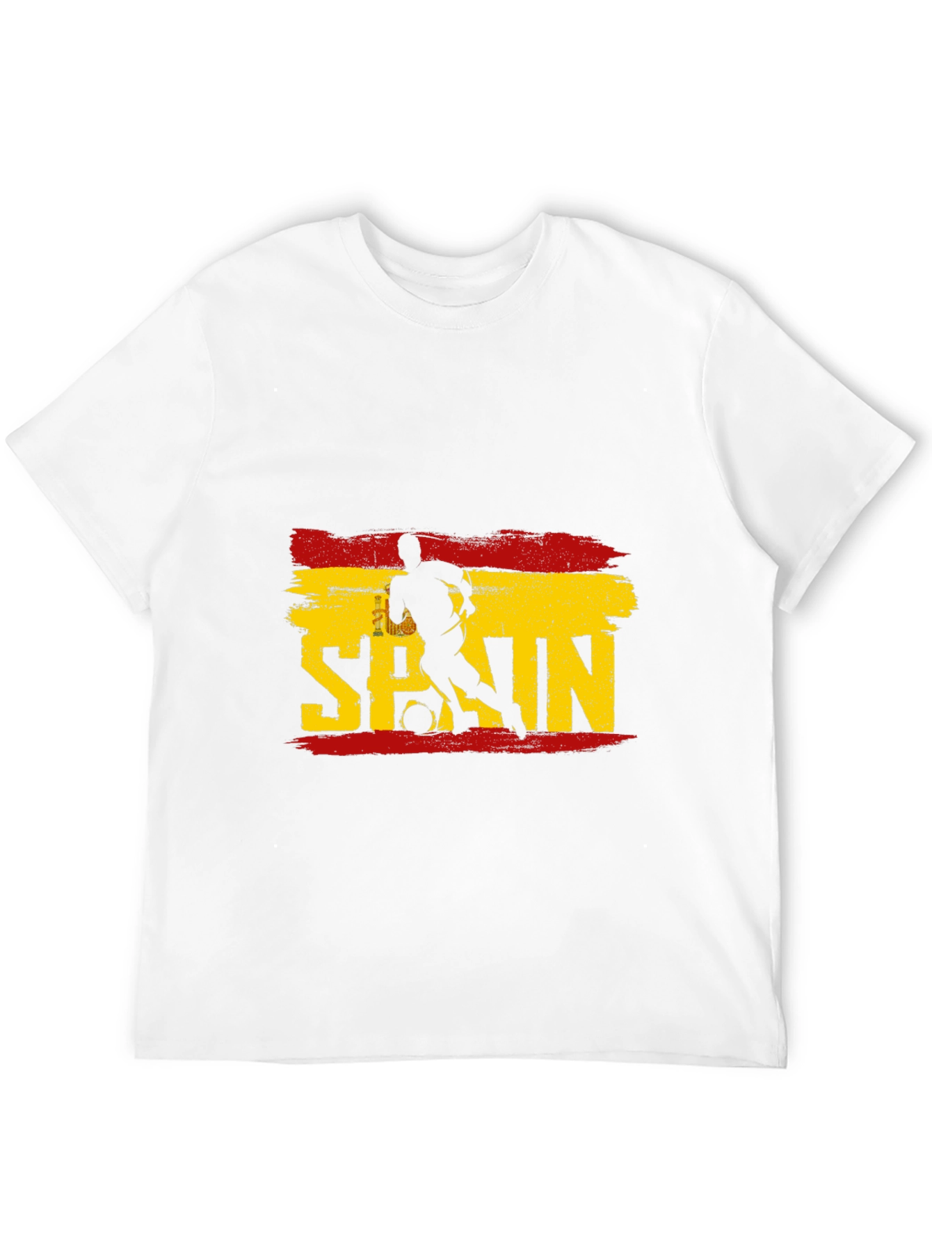 Spain Soccer Graphic T-Shirt - Black