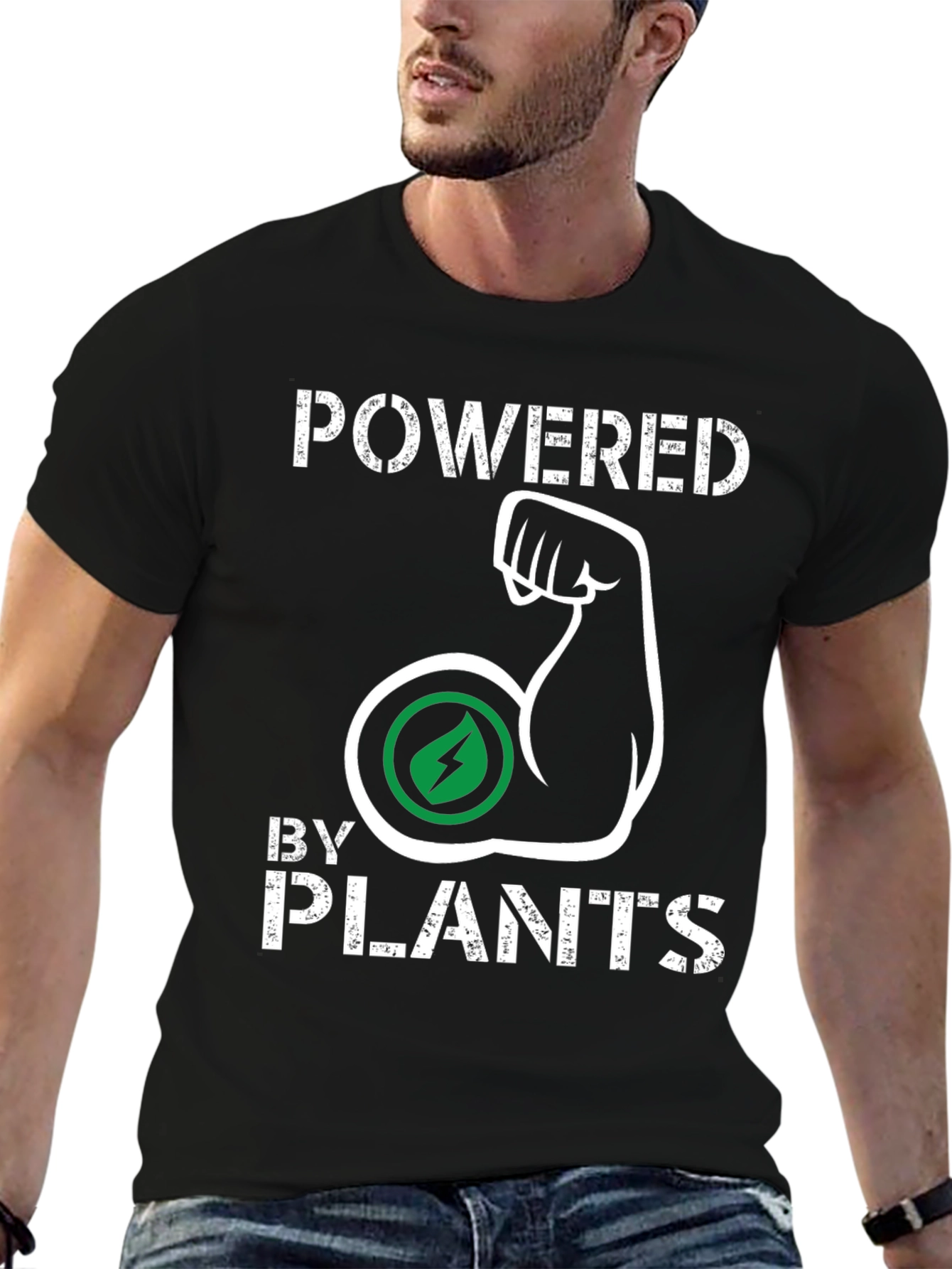 Powered By Plants T-Shirt - Vegan Strong