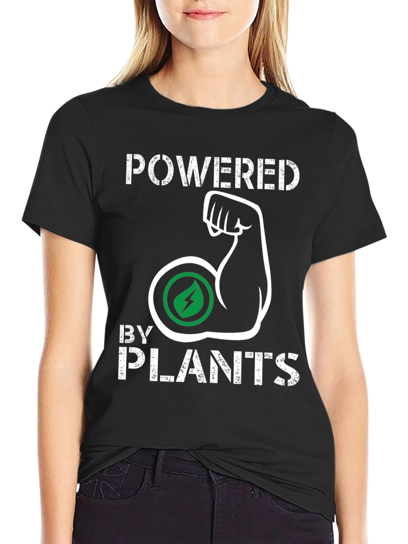 Powered By Plants T-Shirt - Vegan Strong