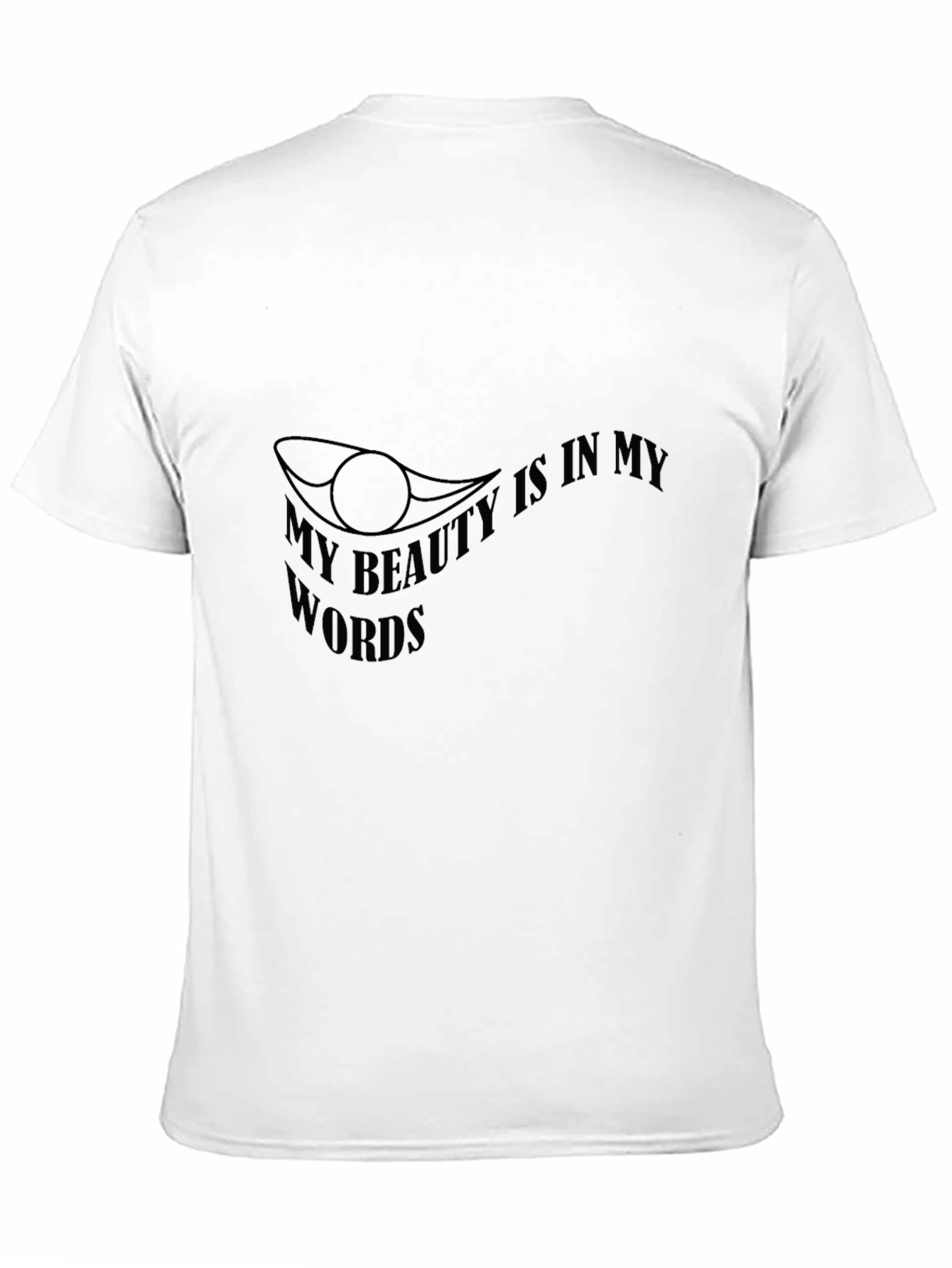 Beauty in Words Black Graphic Tee