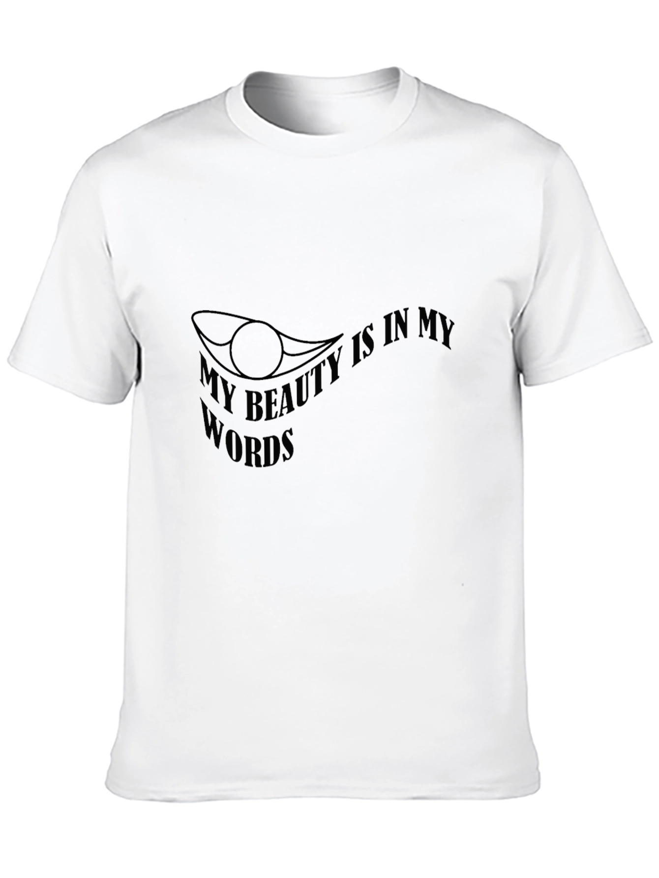 Beauty in Words Black Graphic Tee