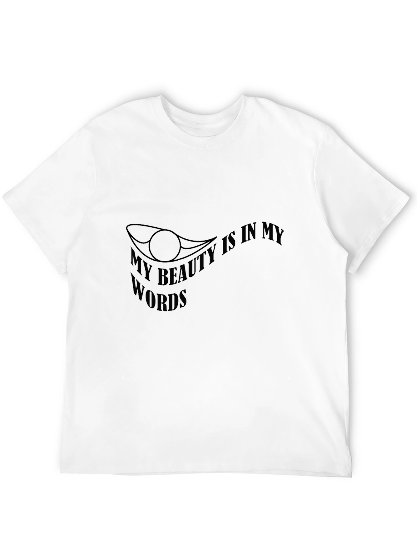 Beauty in Words Black Graphic Tee