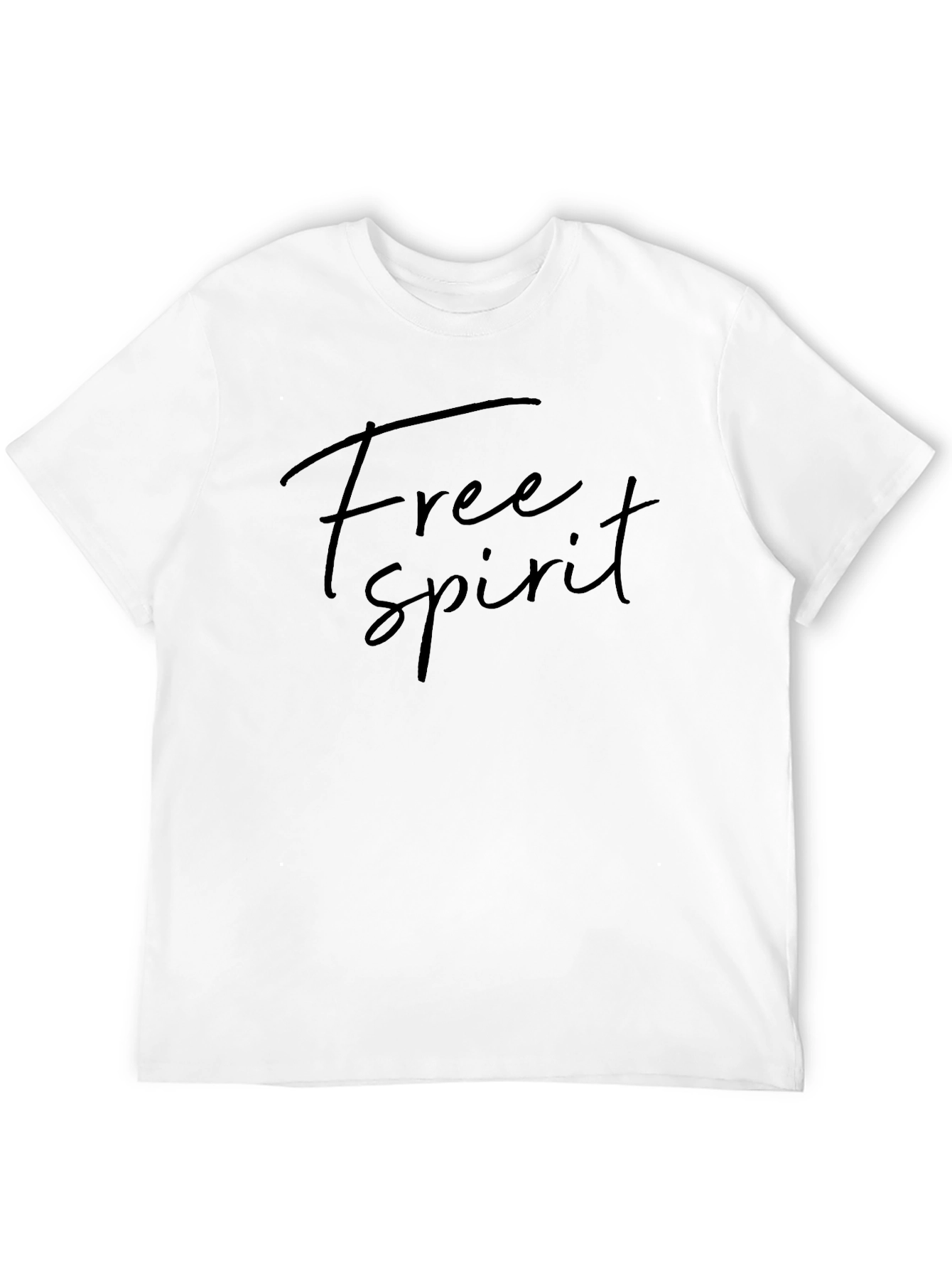 Free Spirit Black Cotton Tee