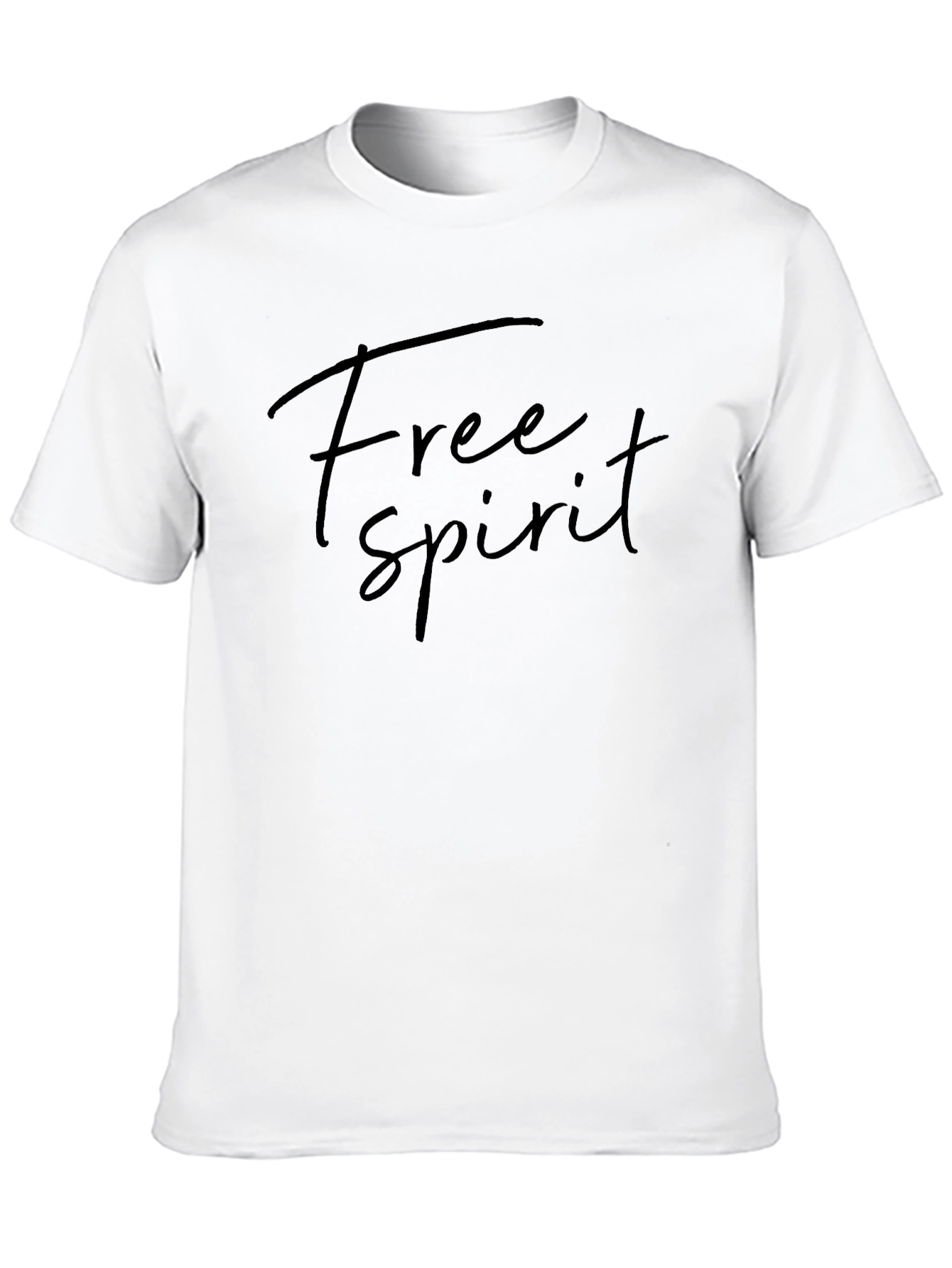 Free Spirit Black Cotton Tee