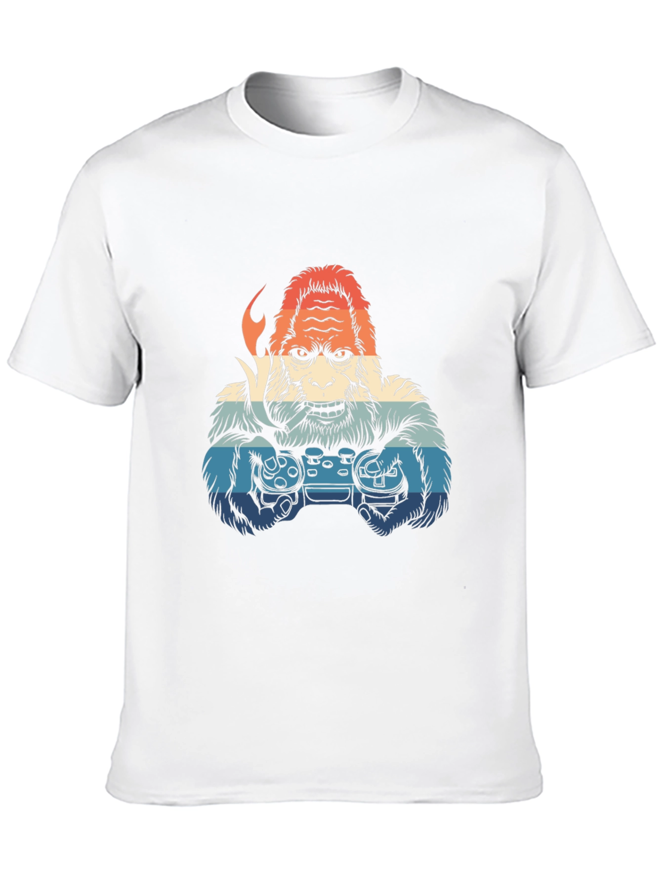 Gamer Bigfoot Graphic Tee - Cool Retro Design